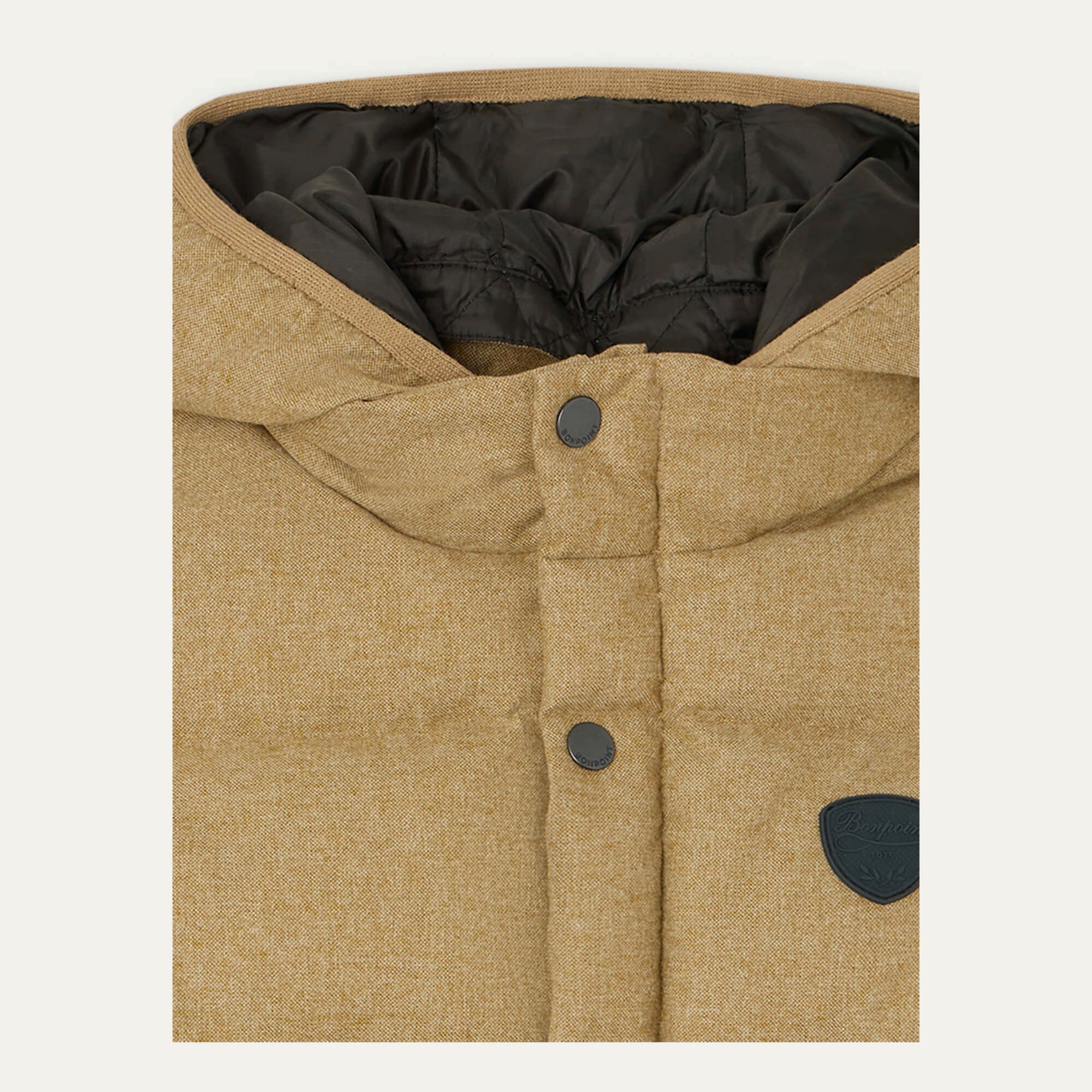 Boys Camel Padded Down Gilet