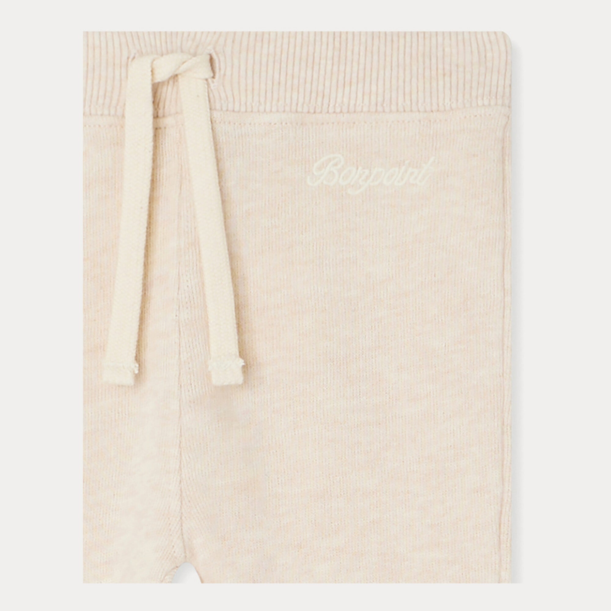 Baby Boys & Girls Ivory Cotton Trousers