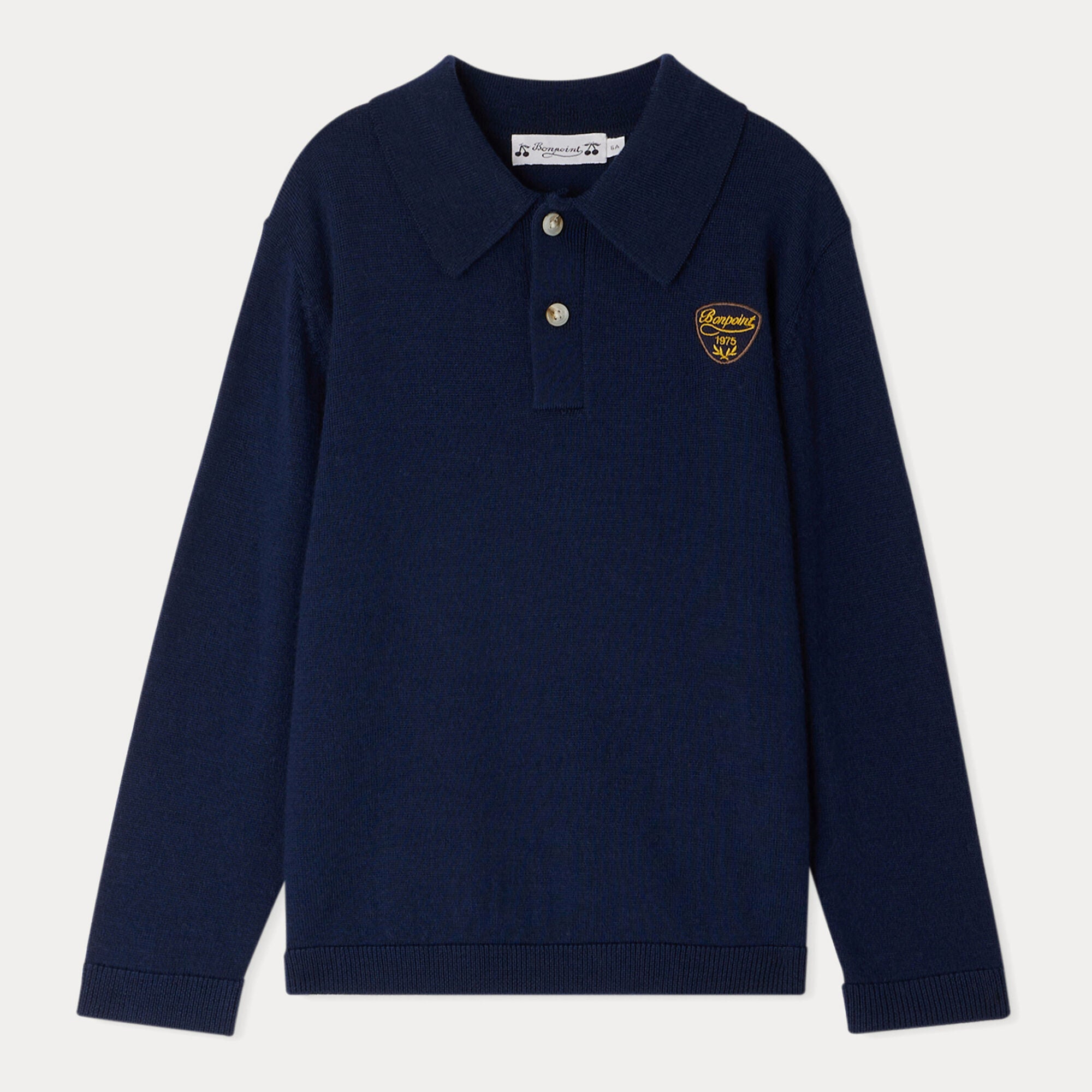 Boys Navy Wool Sweater