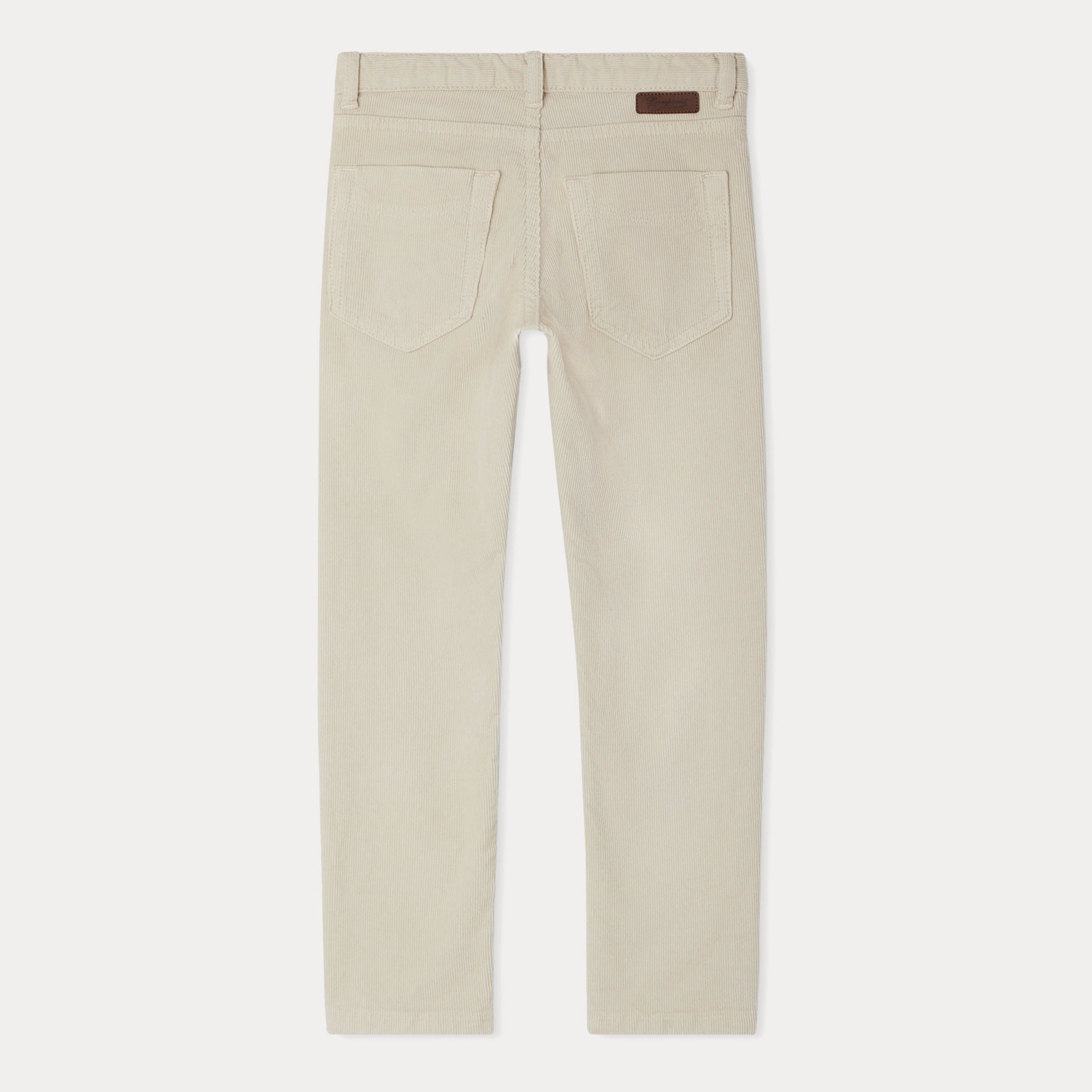 Boys Beige Corduroy Trousers