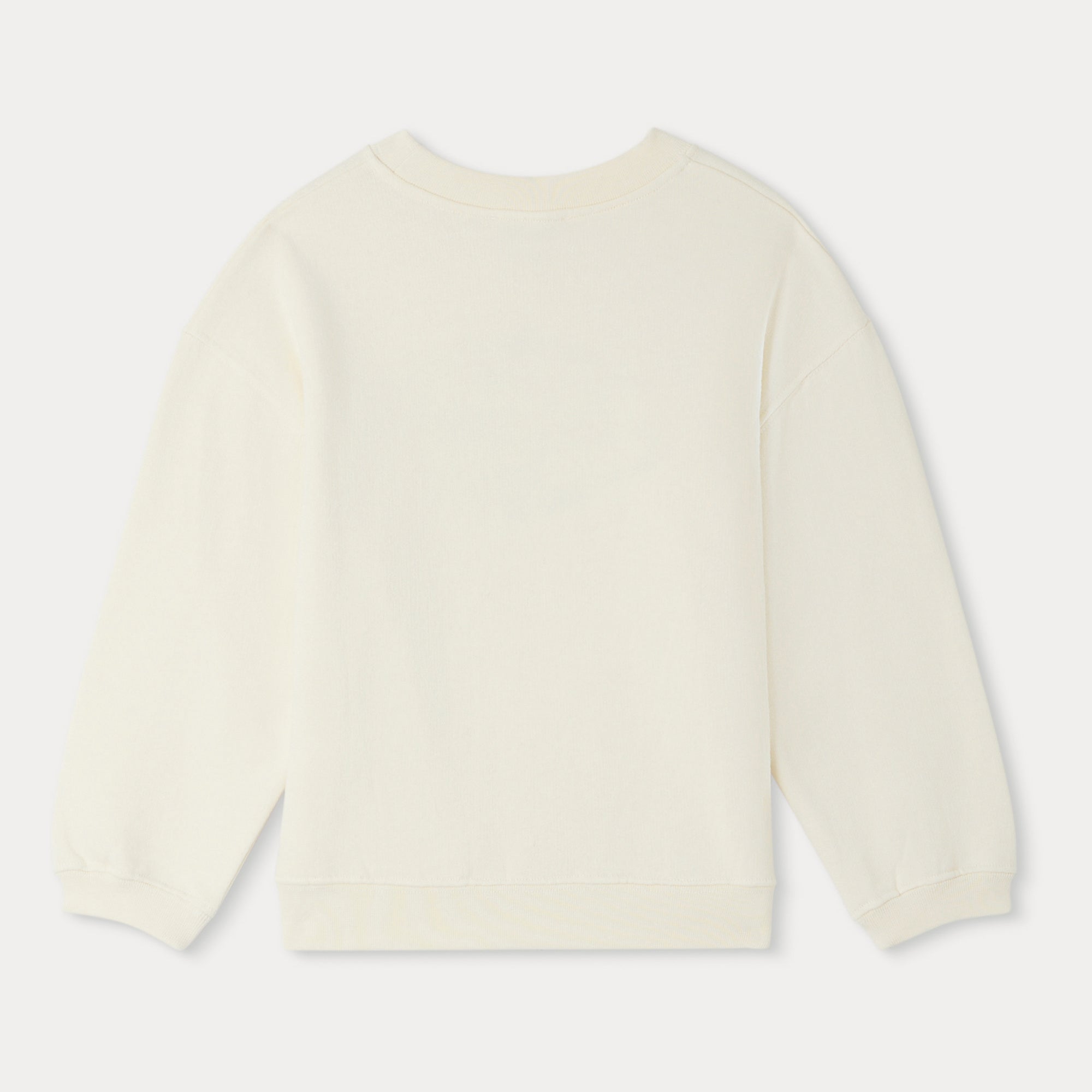 Boys Ivory Logo Cotton Sweatshirt