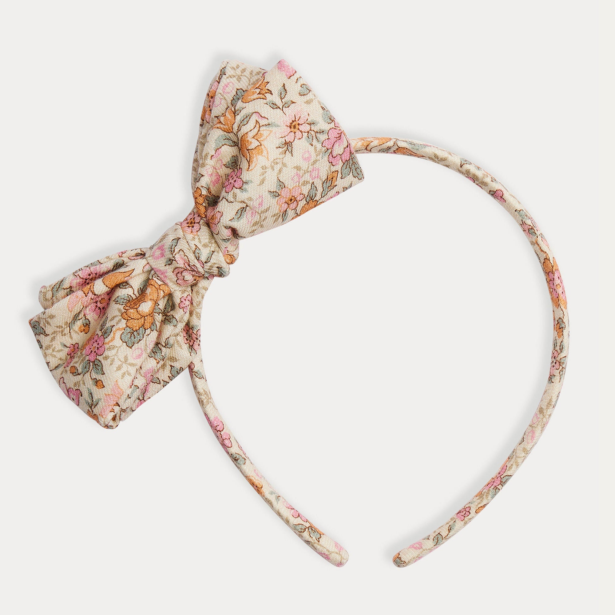 Girls Light Pink Floral Headband