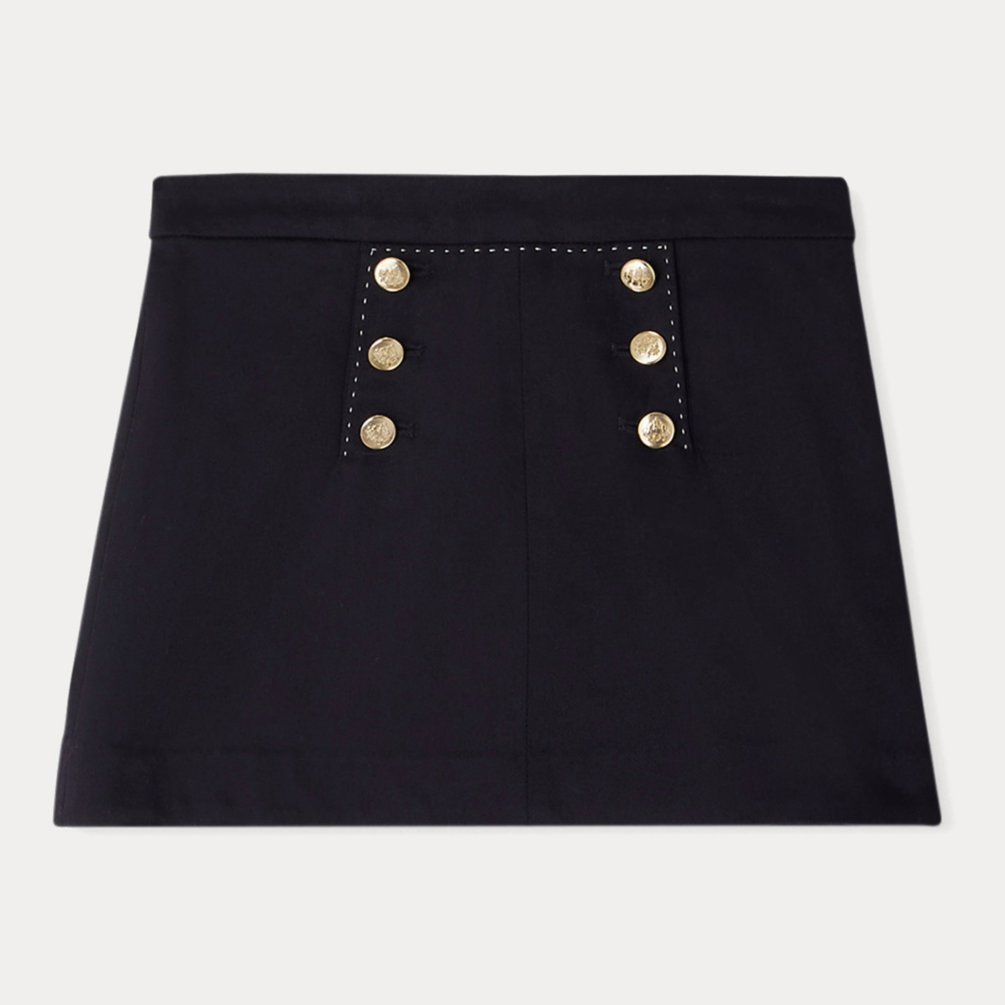 Girls Navy Cotton Skirt