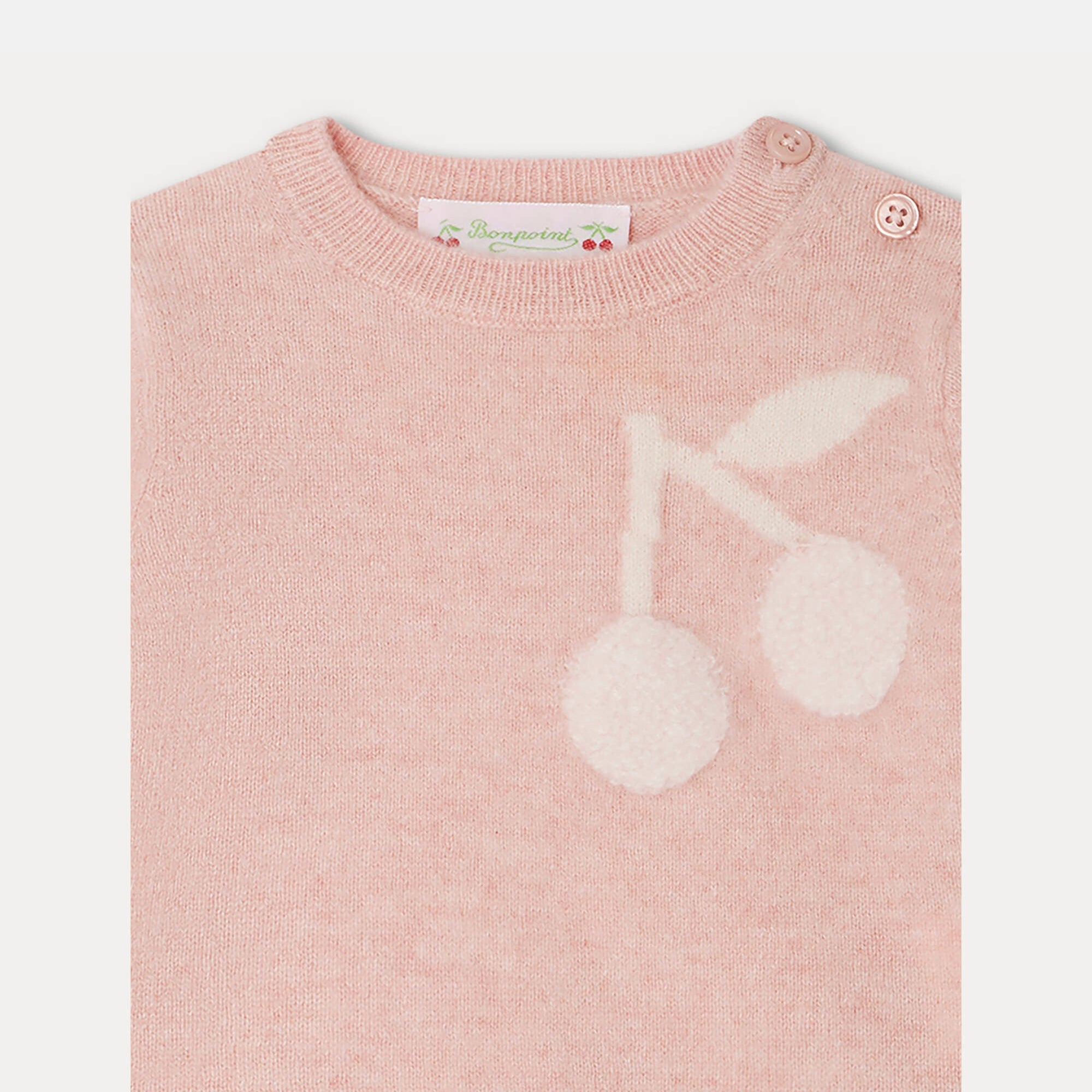 Baby Girls Pink Cashmere Sweater