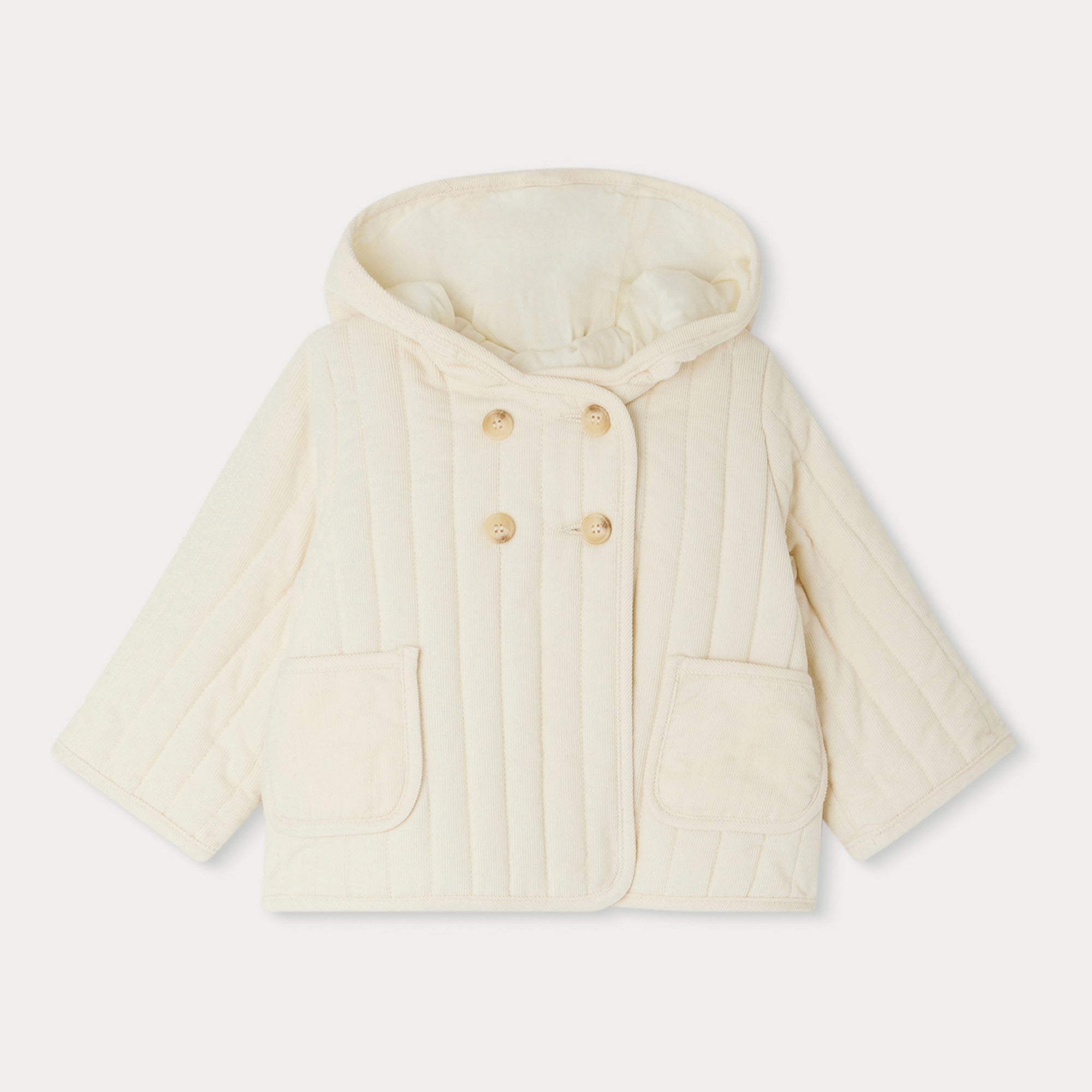 Baby Boys & Girls Ivory Corduroy Jacket