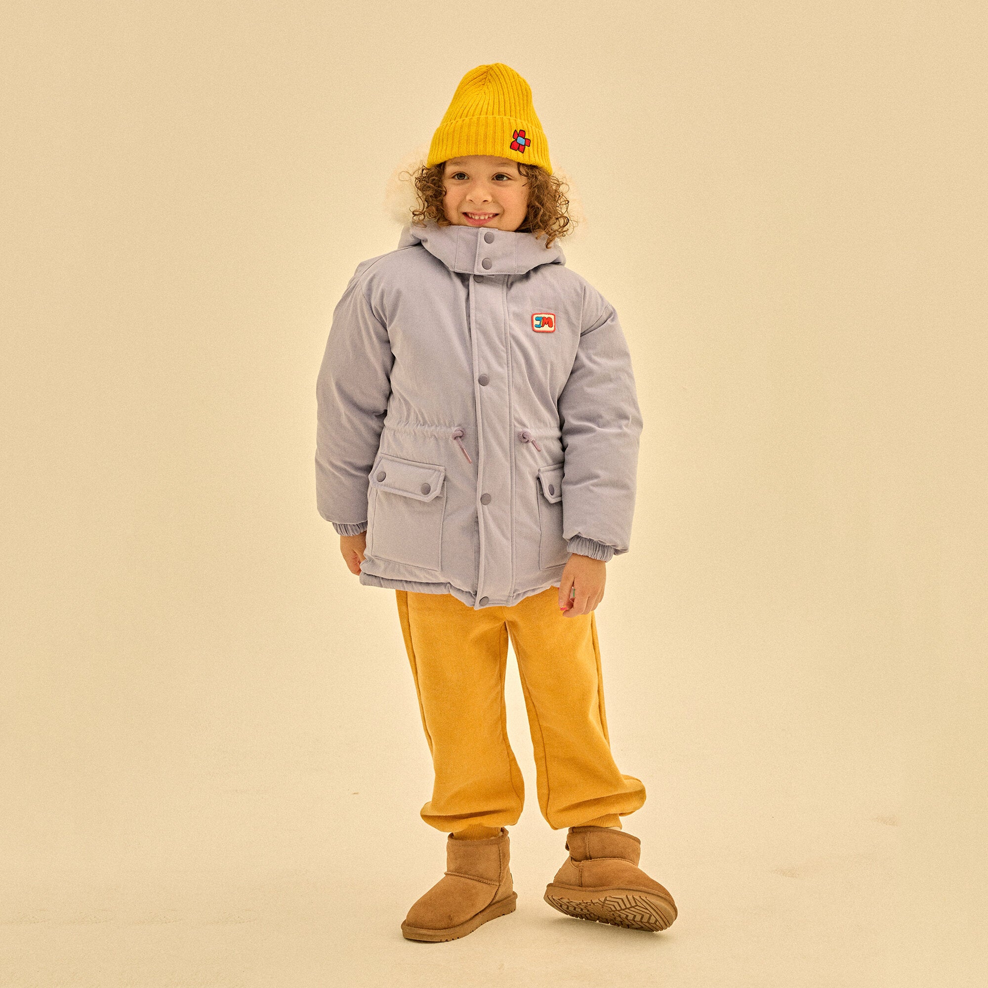 Boys & Girls Yellow Wool Hat