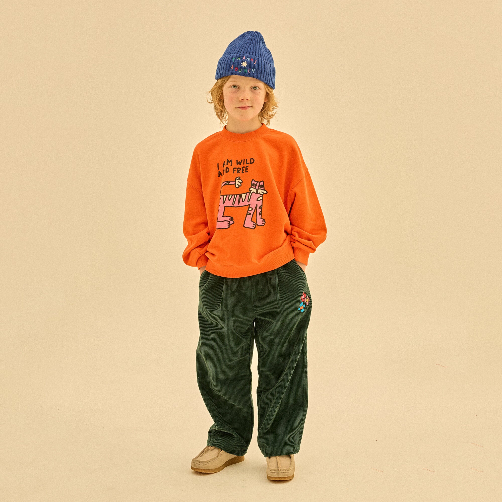 Boys & Girls Blue Wool Hat