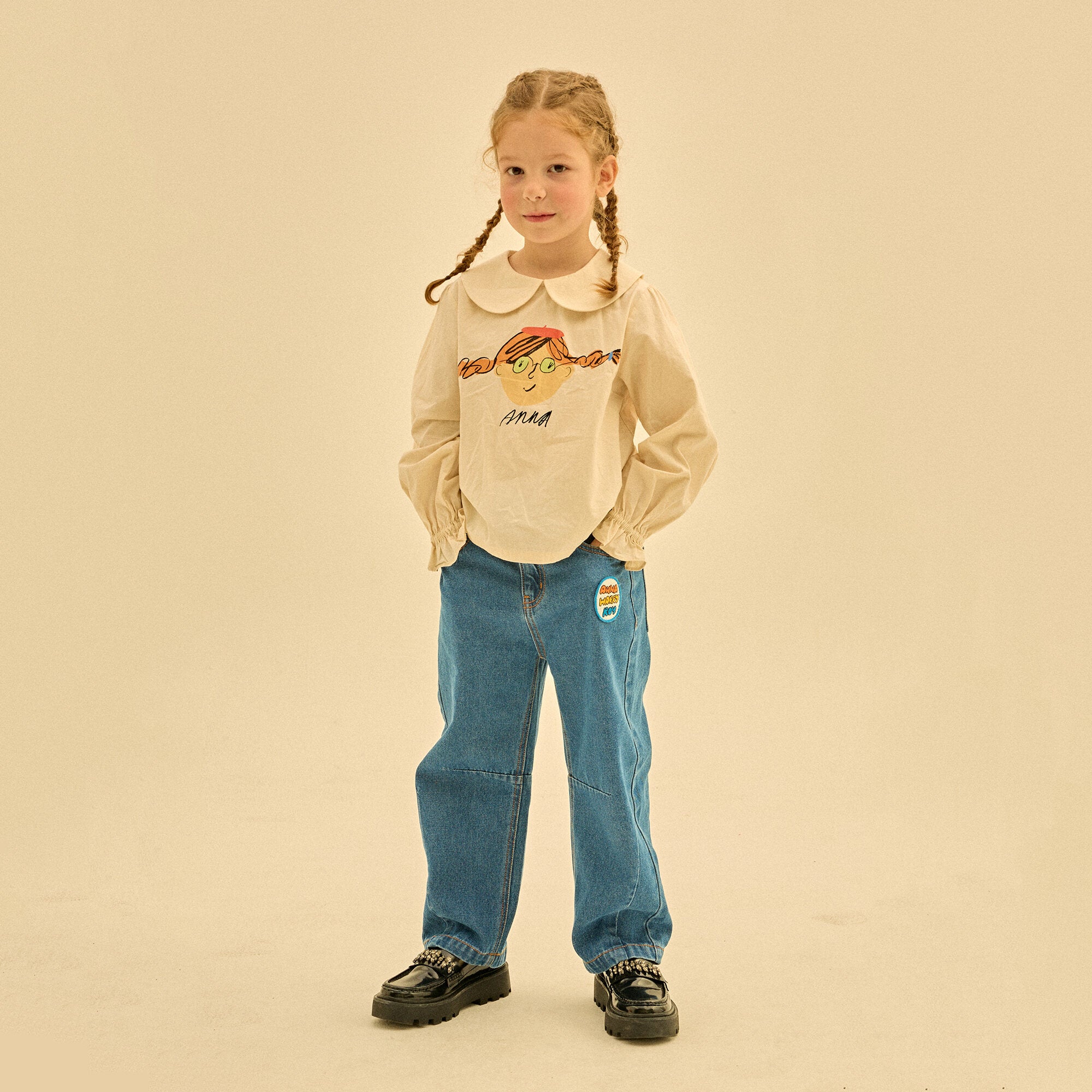 Boys & Girls Blue Denim Trousers