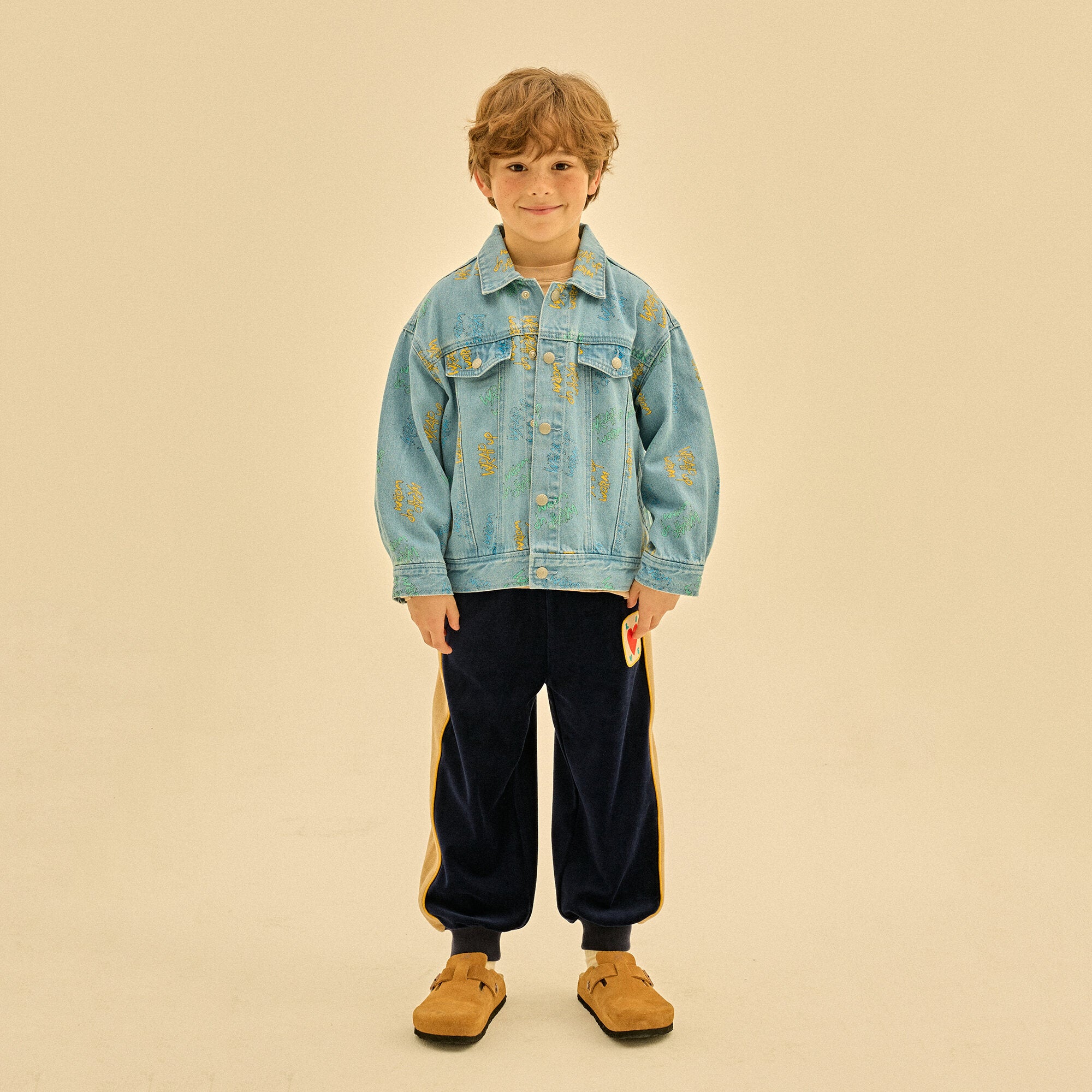 Boys & Girls Navy Velvet Trousers