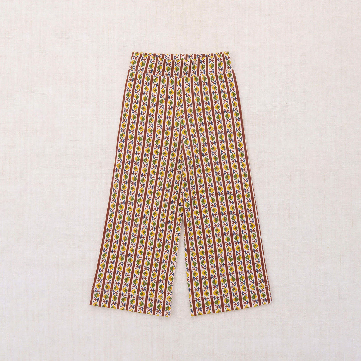 Boys & Girls Brown Stripes Cotton Trousers