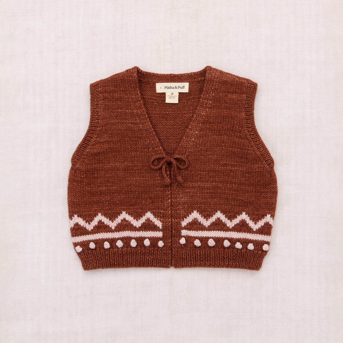 Boys & Girls Red Wool Vest