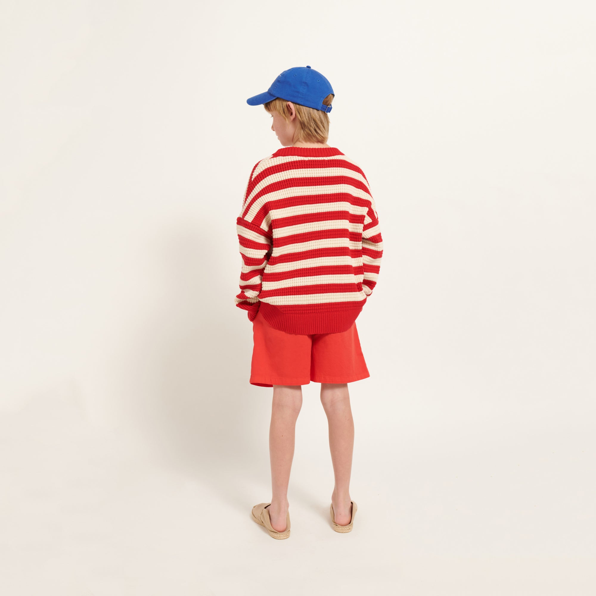 Boys & Girls Red Cotton Shorts