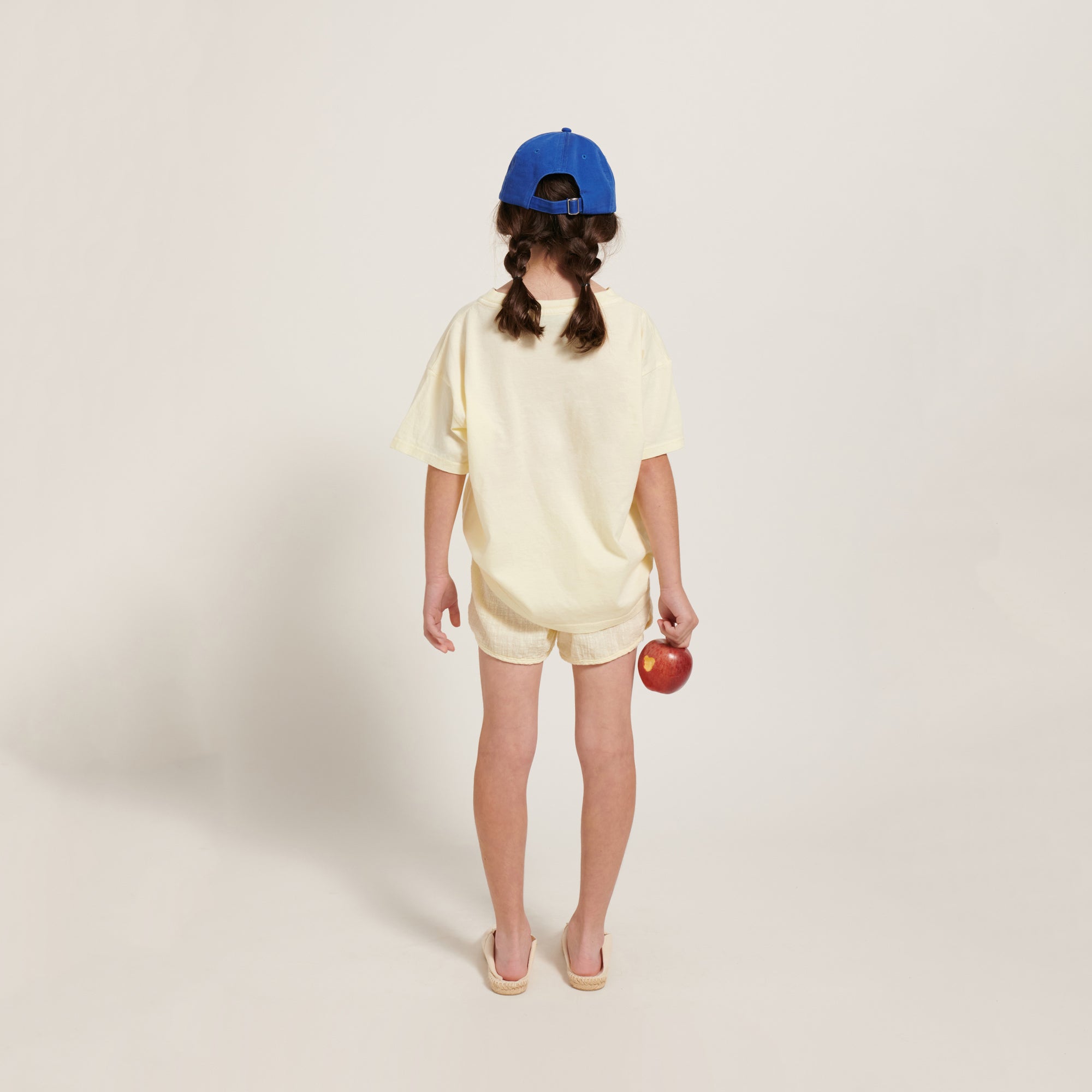 Boys & Girls Light Yellow Cotton Shorts