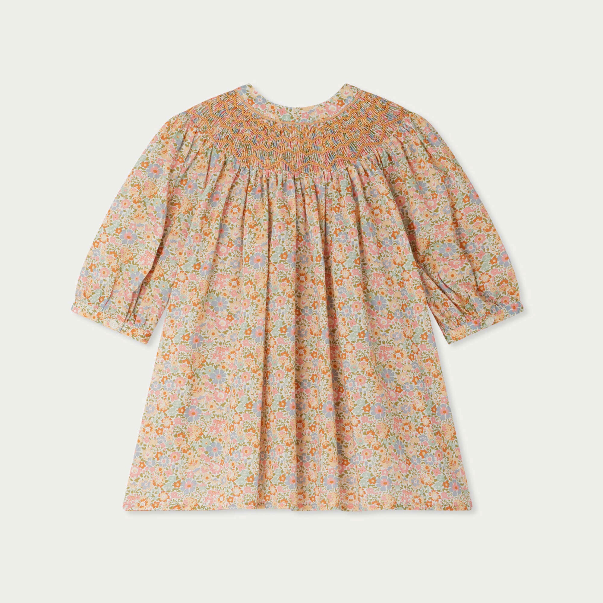 Girls Pink Floral Cotton Blouse