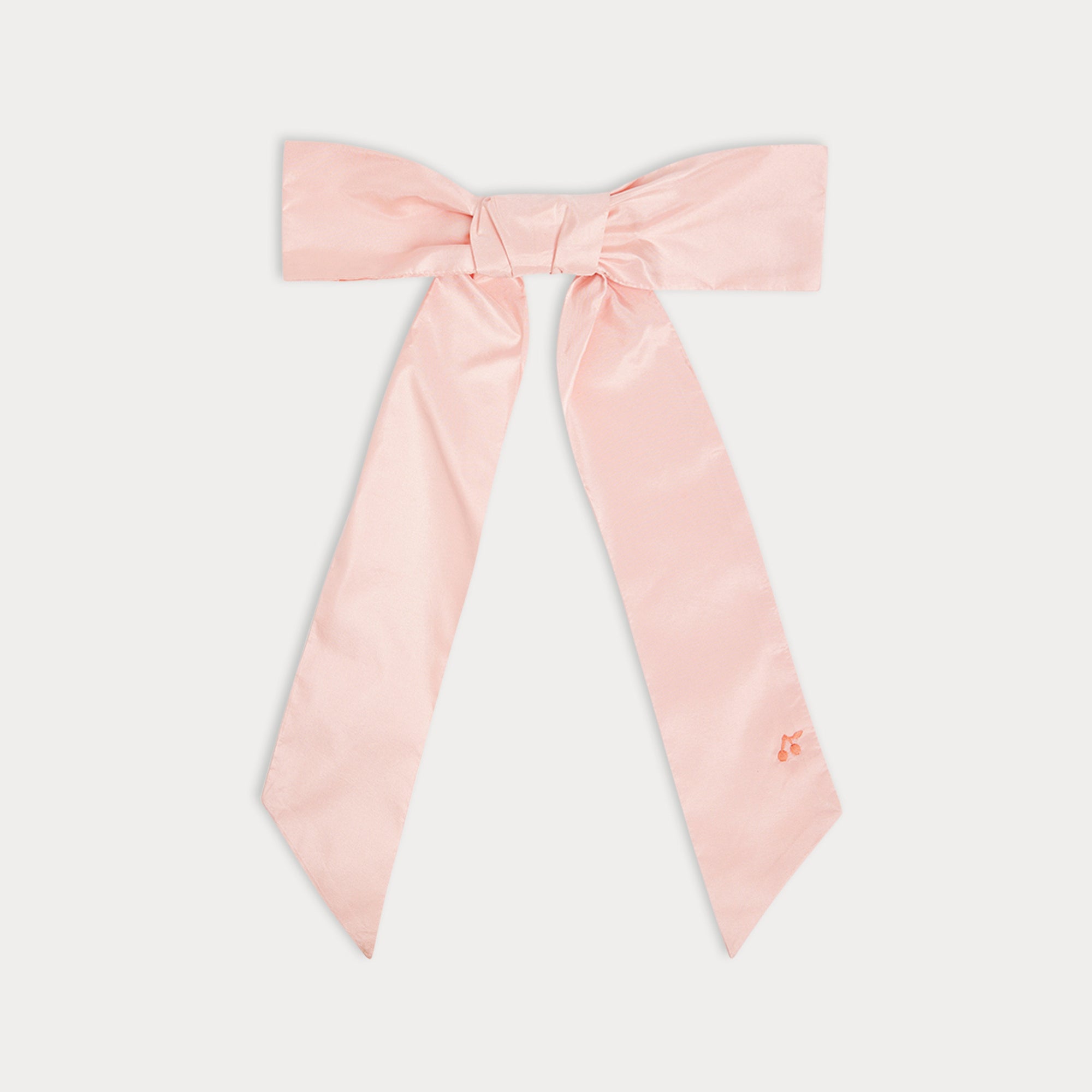 Girls Pink Silk Hair Clip