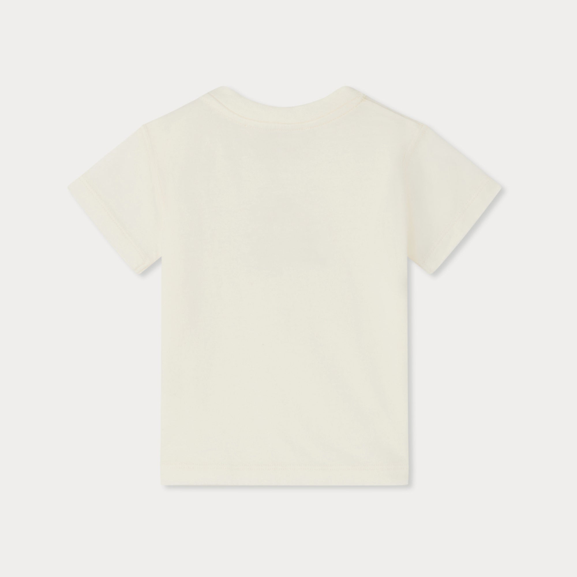 Baby Girls Ivory Printed Cotton T-Shirt
