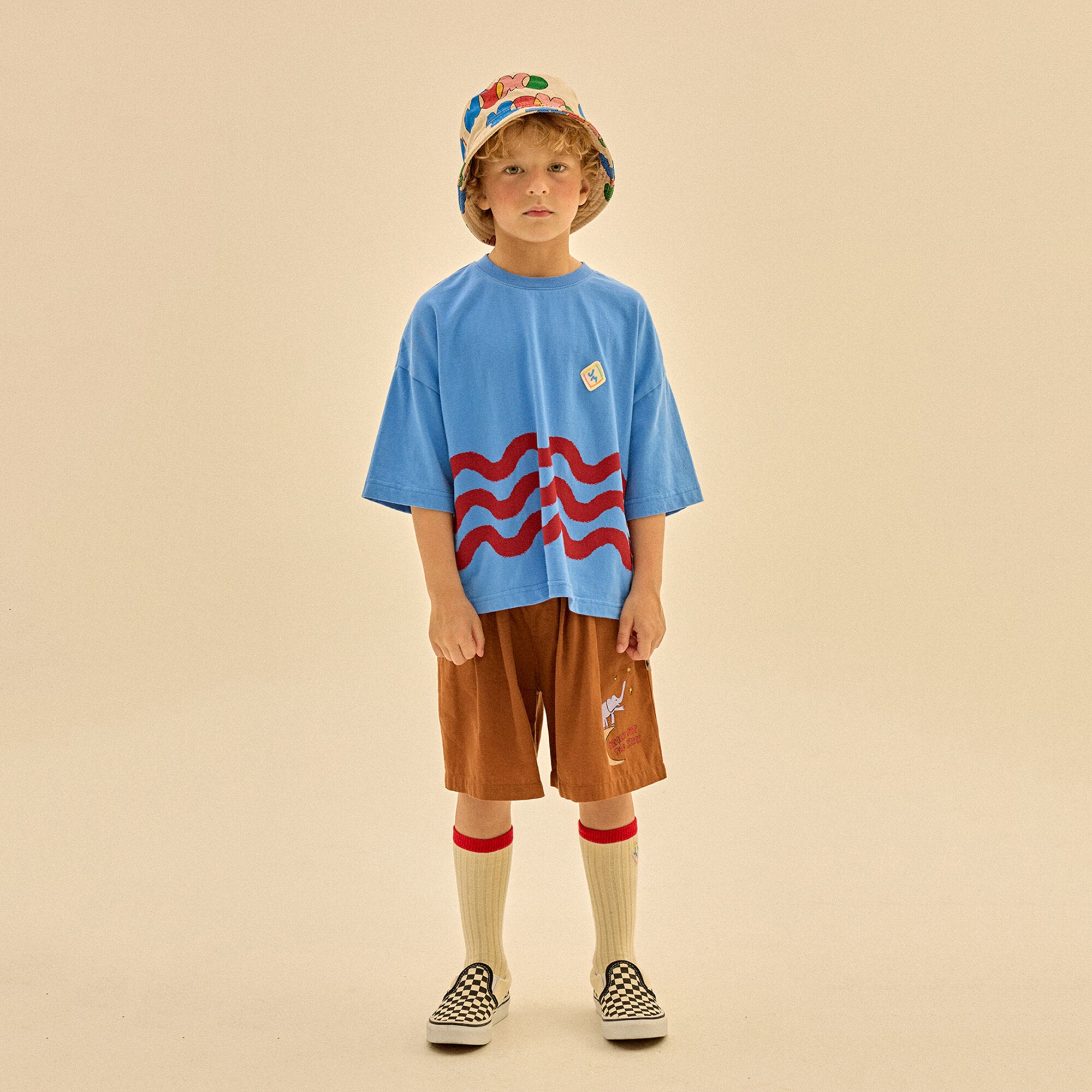 Boys & Girls Brown Cotton Shorts