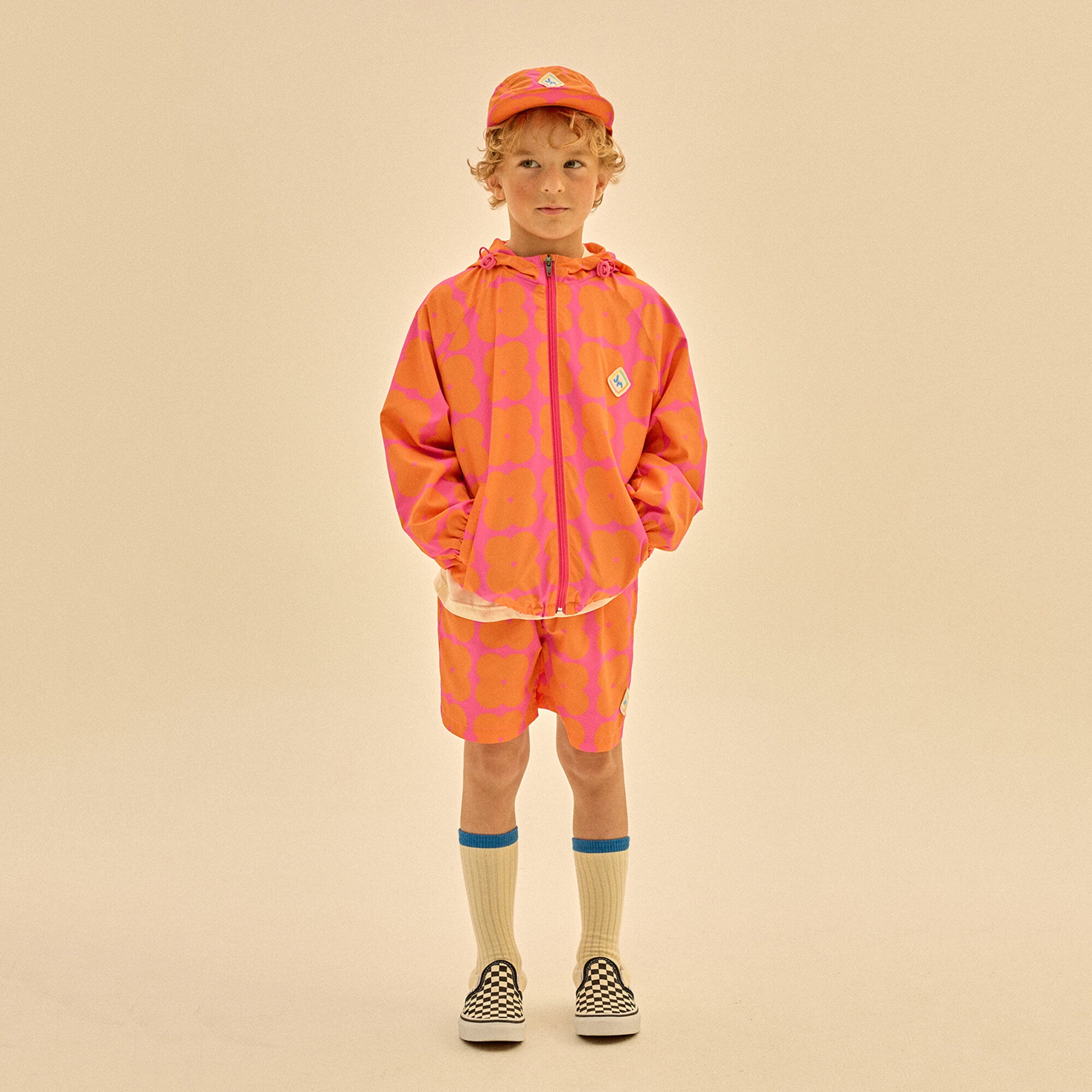 Boys & Girls Pink Check Shorts