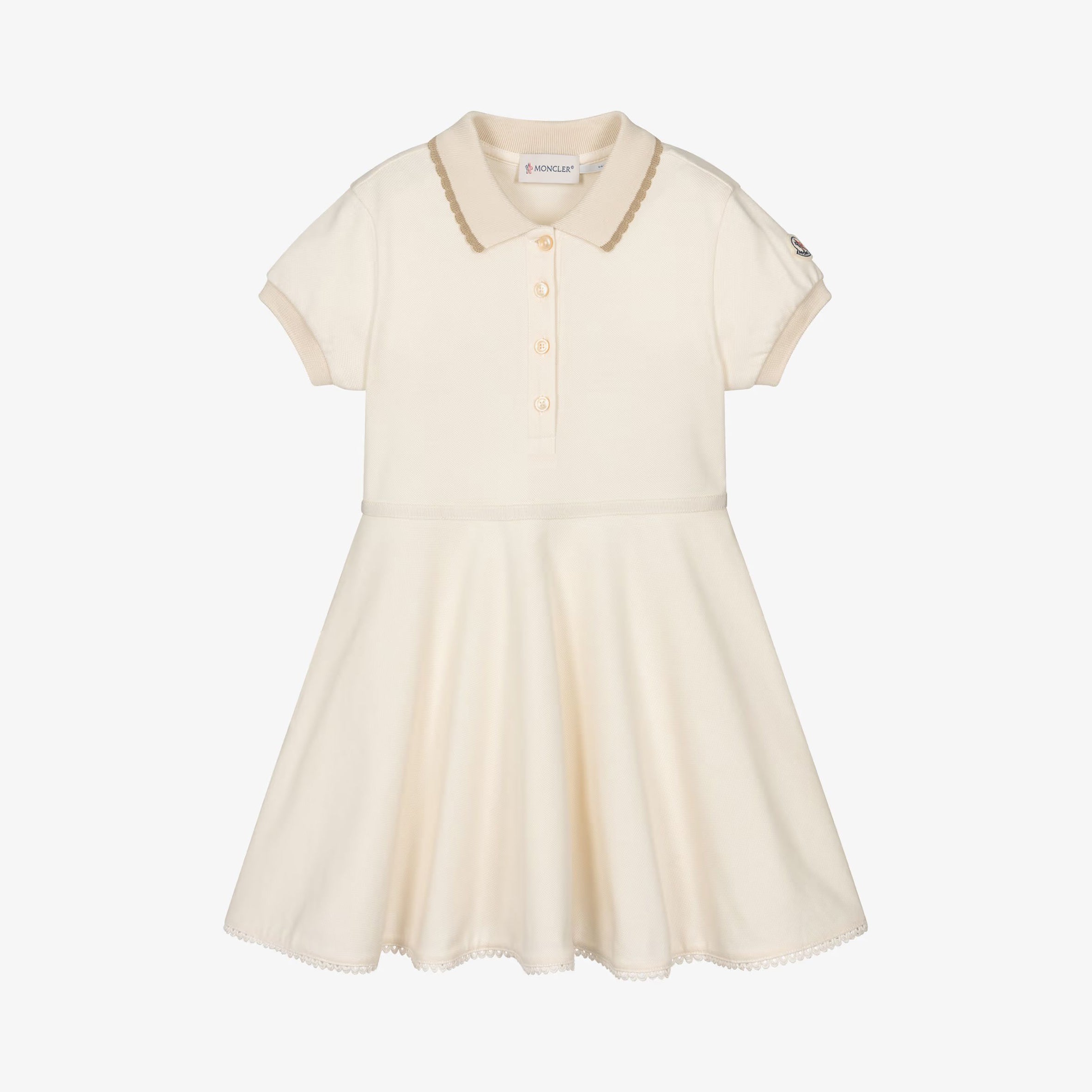 Girls Ivory Cotton Dress