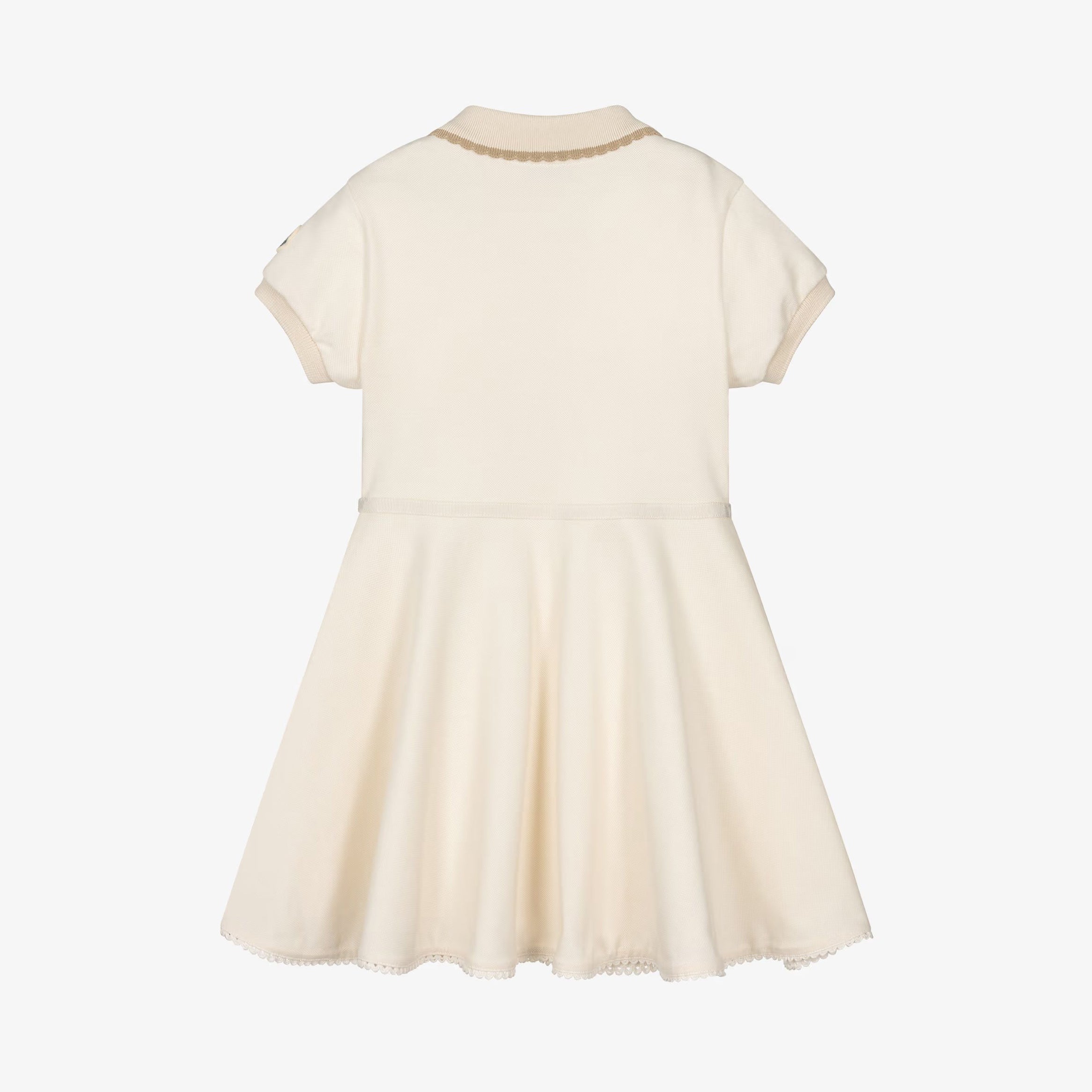 Girls Ivory Cotton Dress