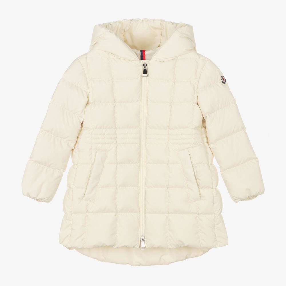 Girls Ivory "ARINA" Padded Down Coat