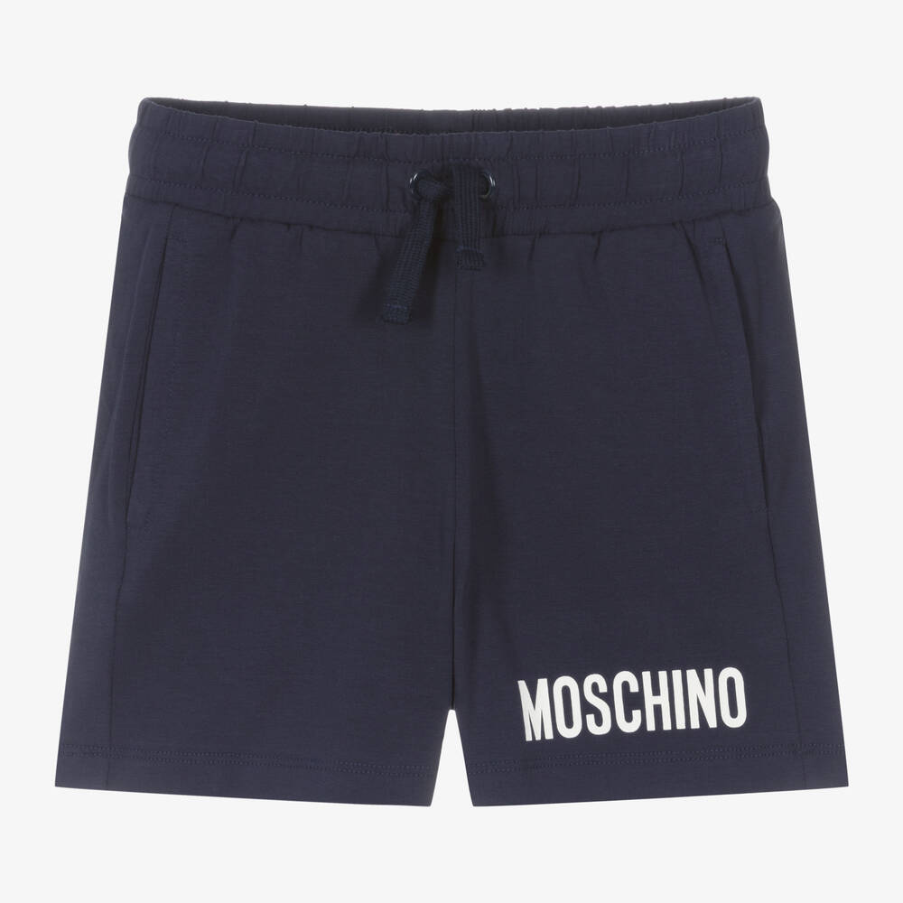 Boys Navy Blue Cotton Shorts