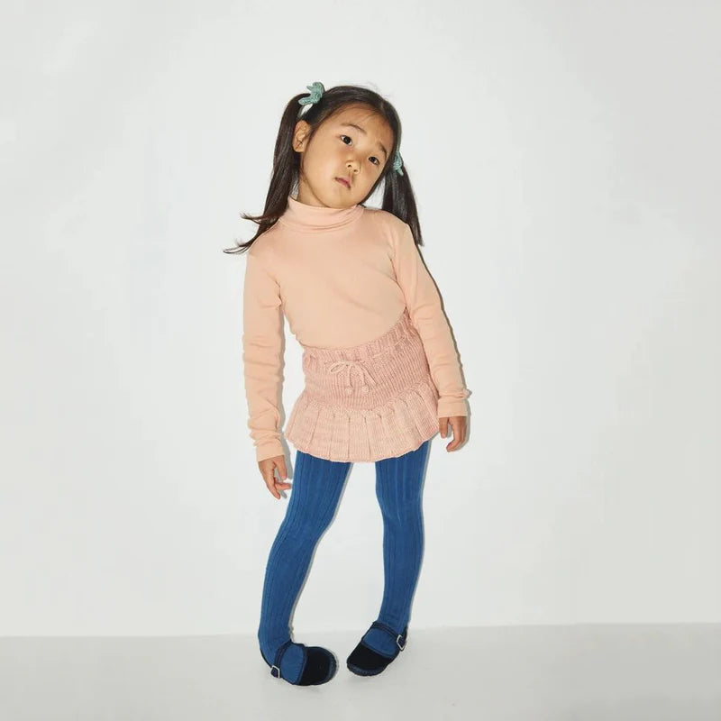 Girls Light Pink Wool Skirt