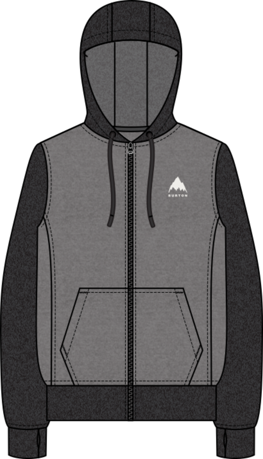 Men's Oak Full-Zip Fleece