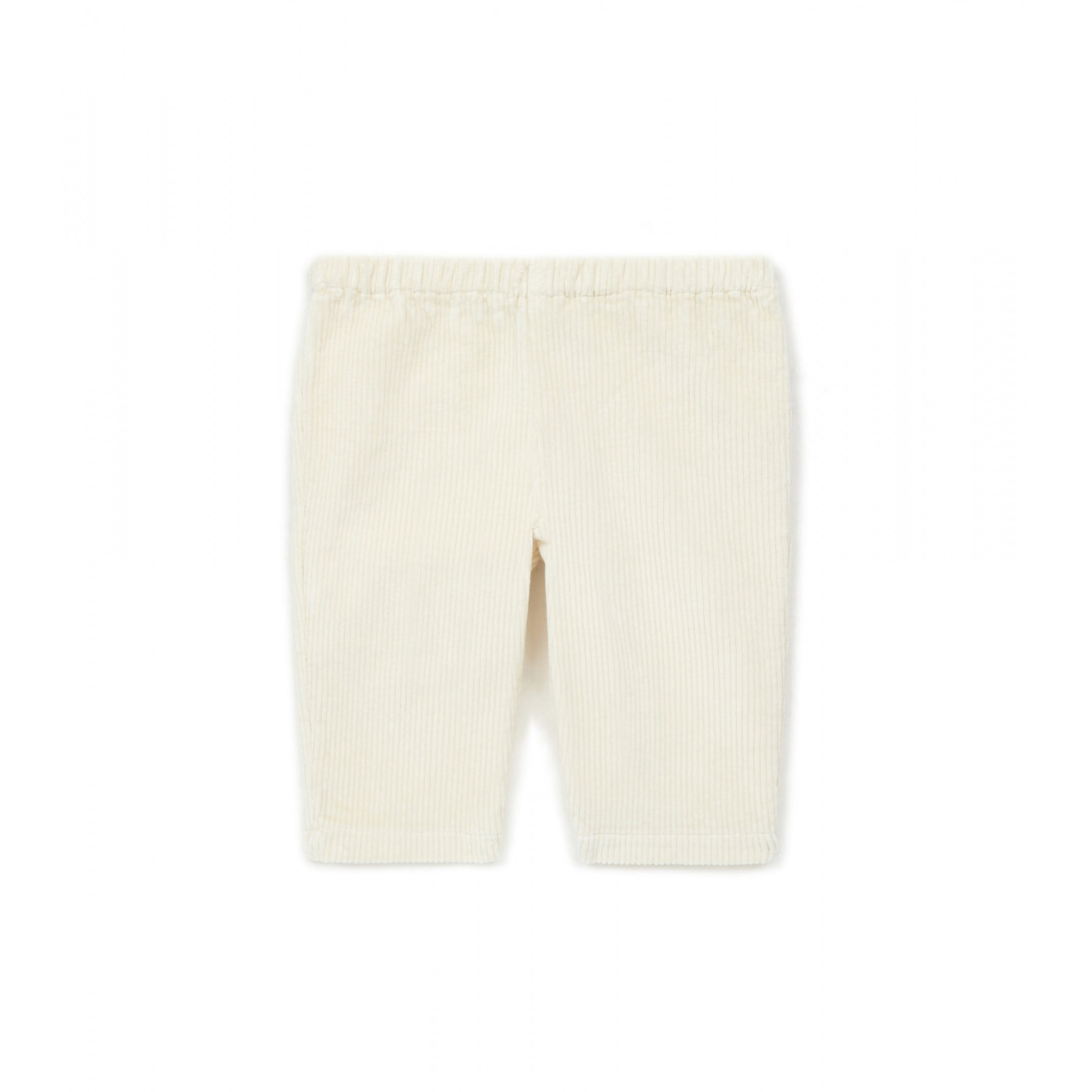 Baby Boys & Girls White Corduroy Trousers