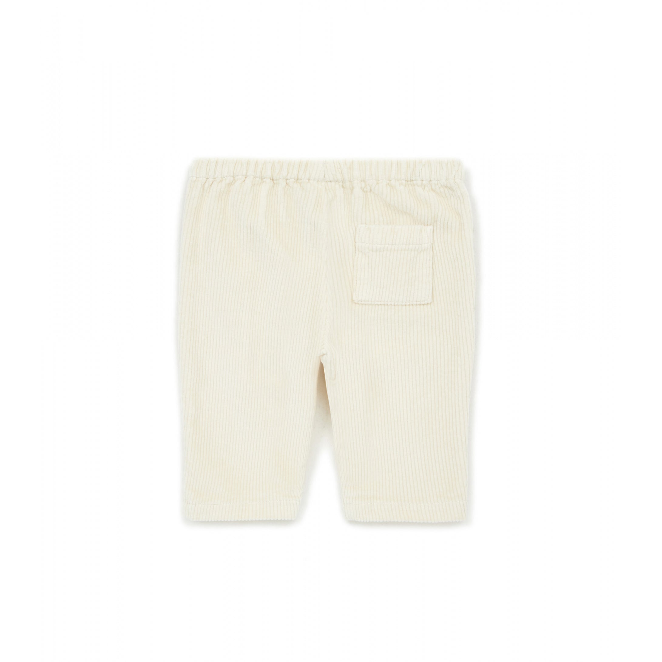 Baby Boys & Girls White Corduroy Trousers