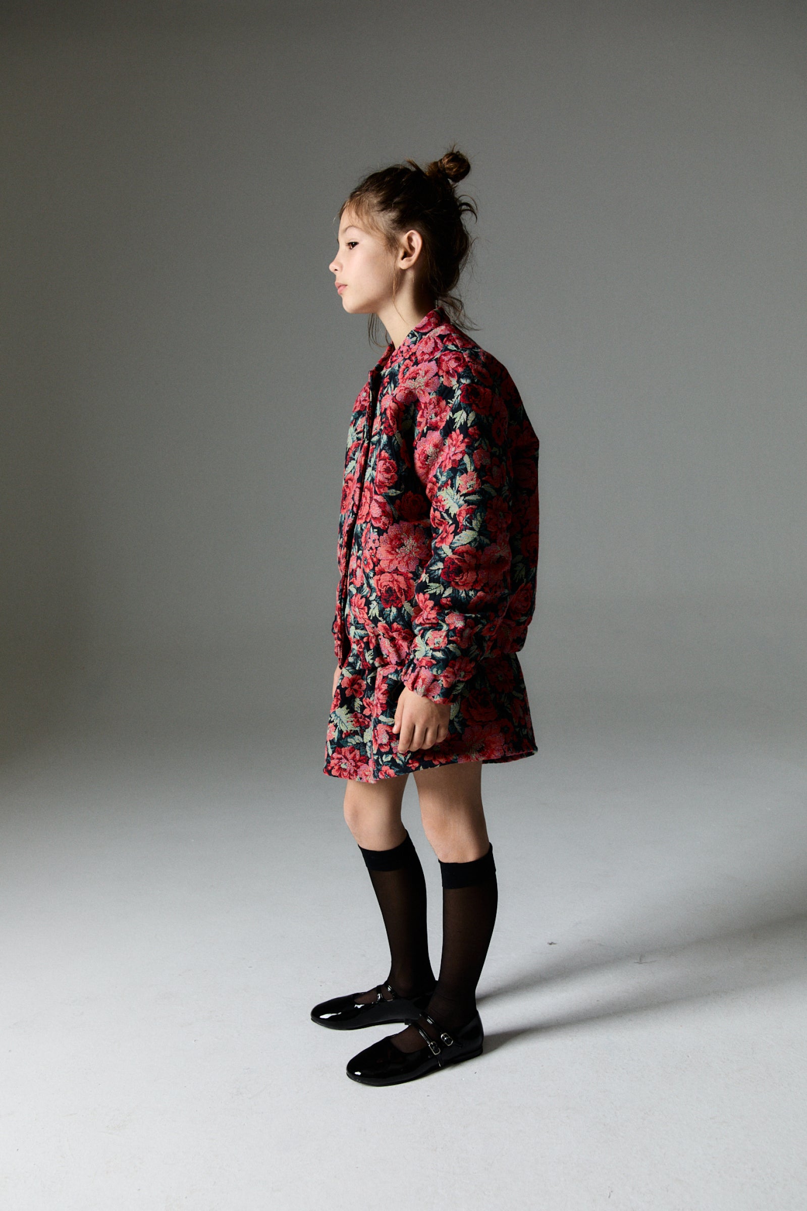 Girls Red Flower Skirt