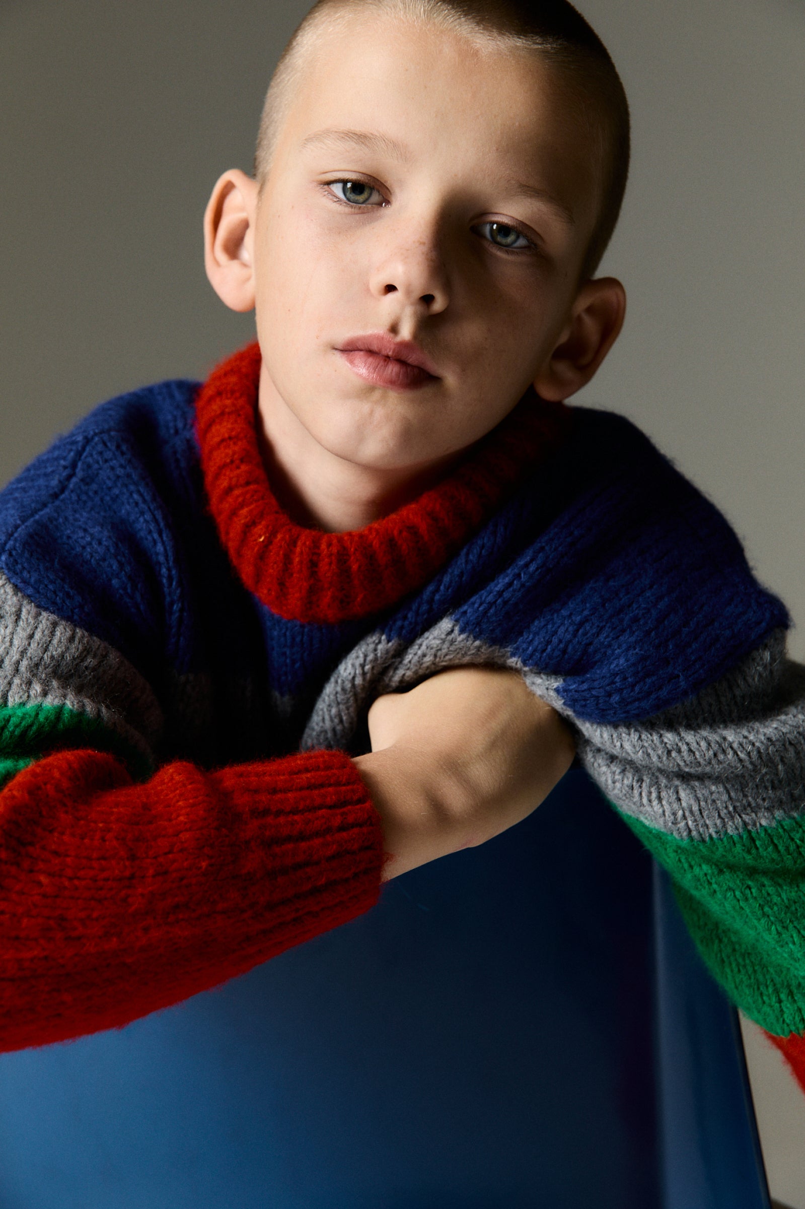Boys Multicolor Wool Sweater