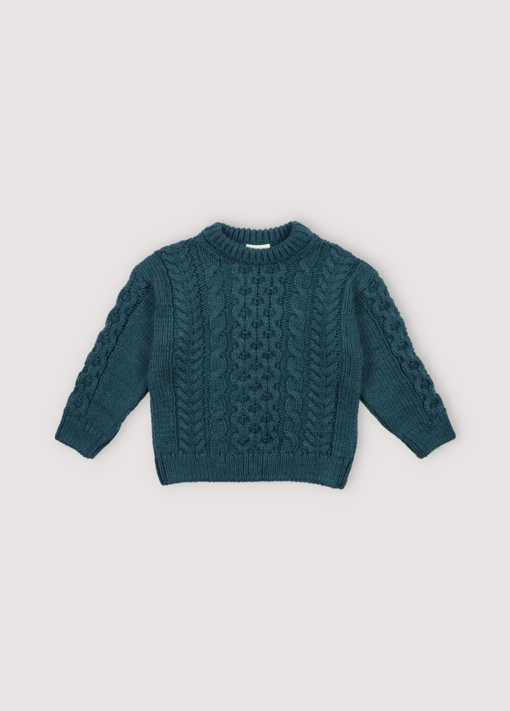 Boys Green Knit Sweater