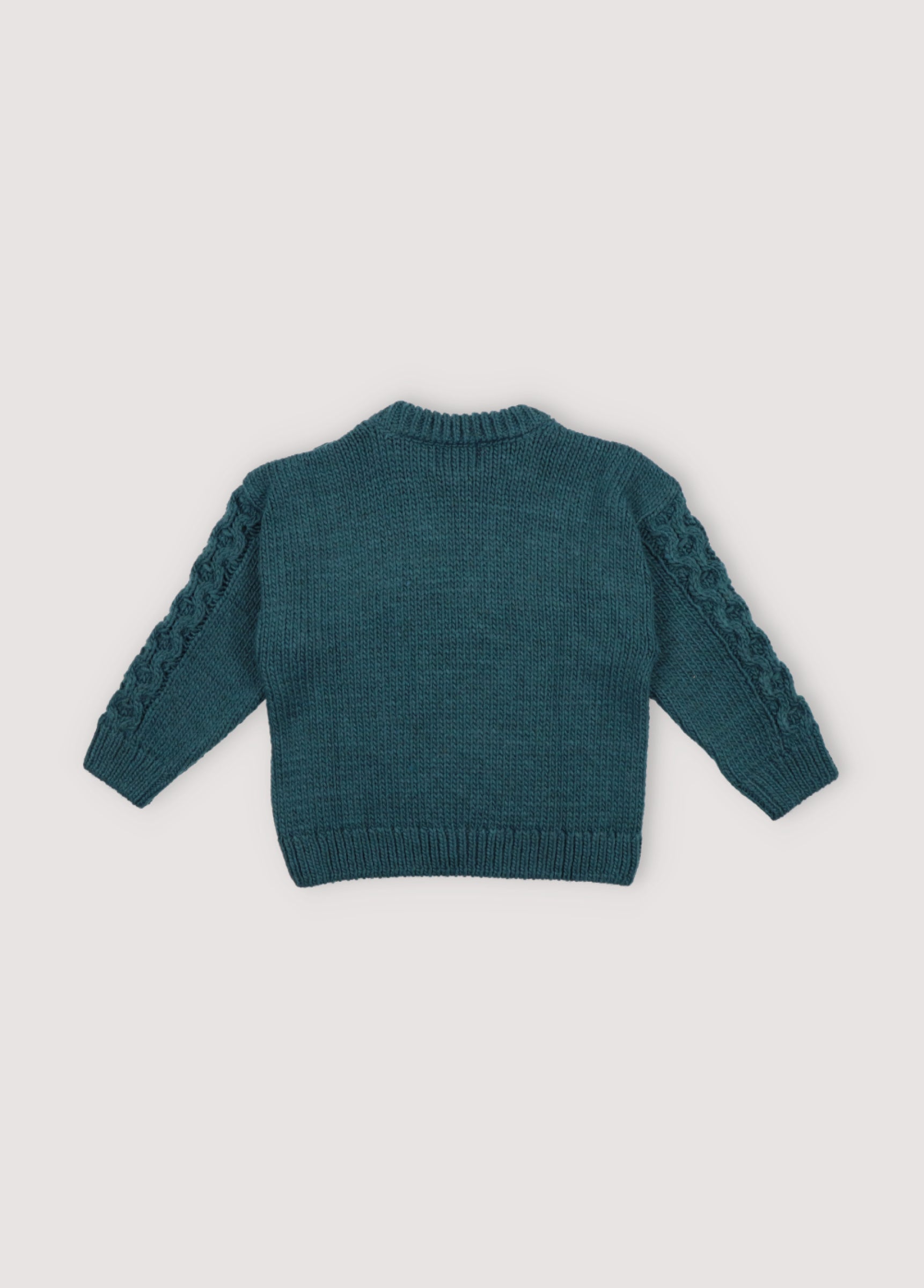 Boys Green Knit Sweater