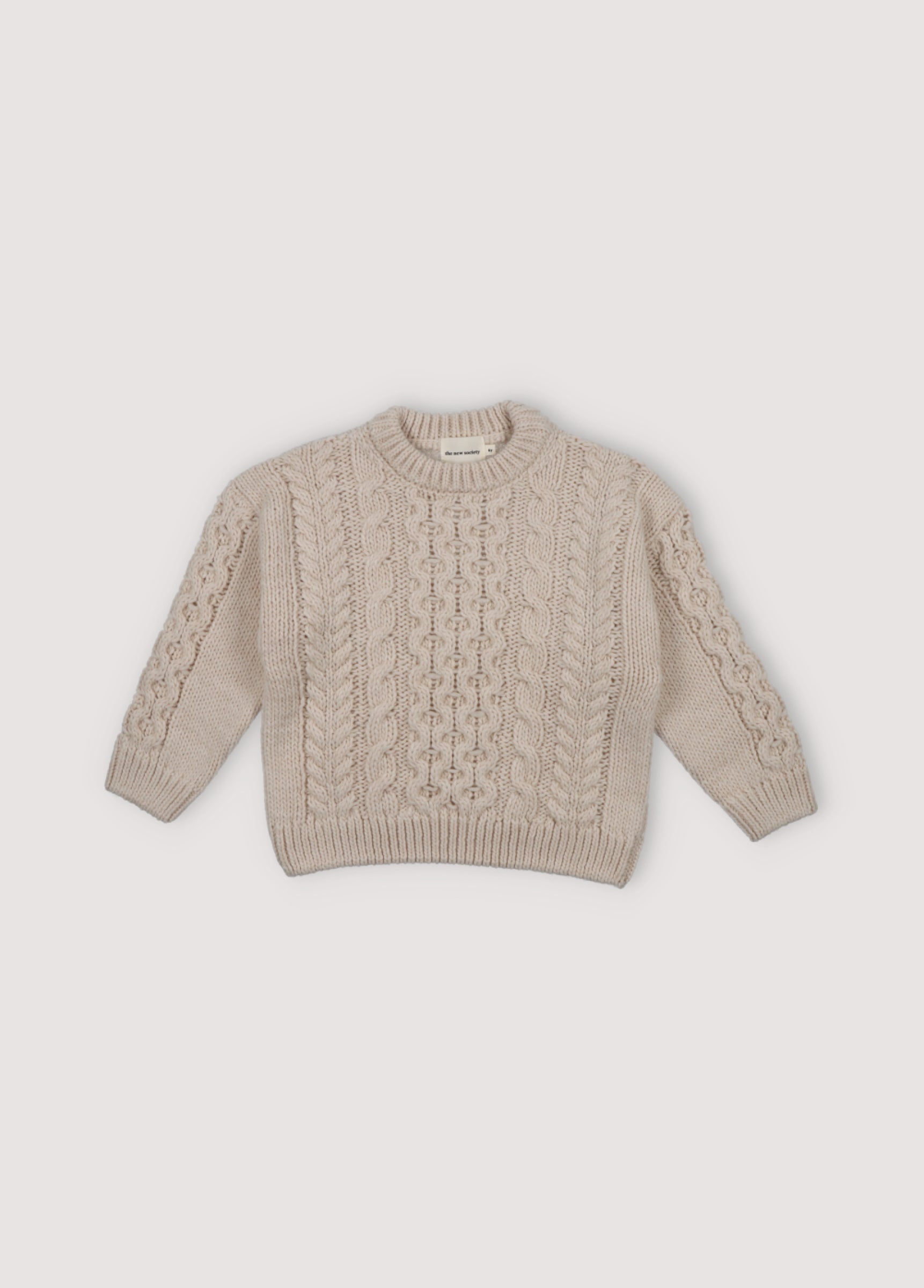 Boys Cream Wool Sweater