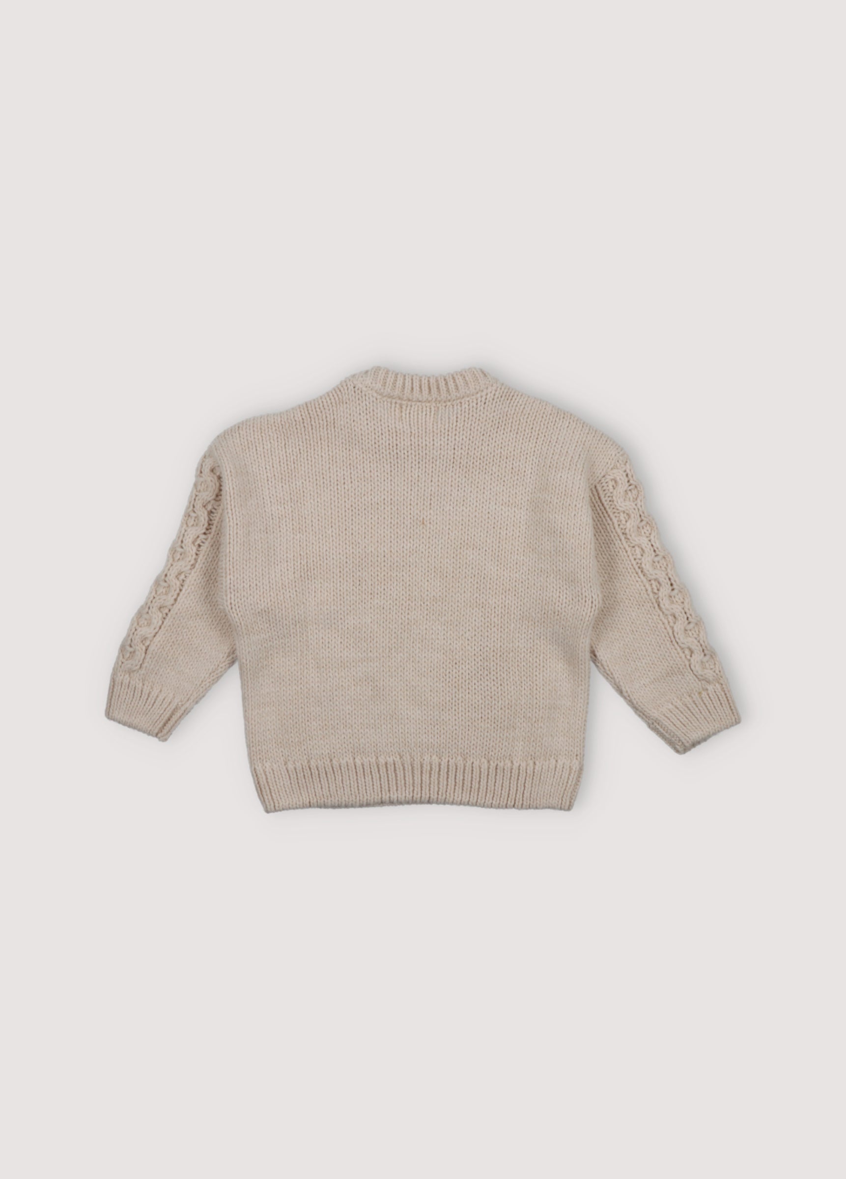 Boys Cream Wool Sweater