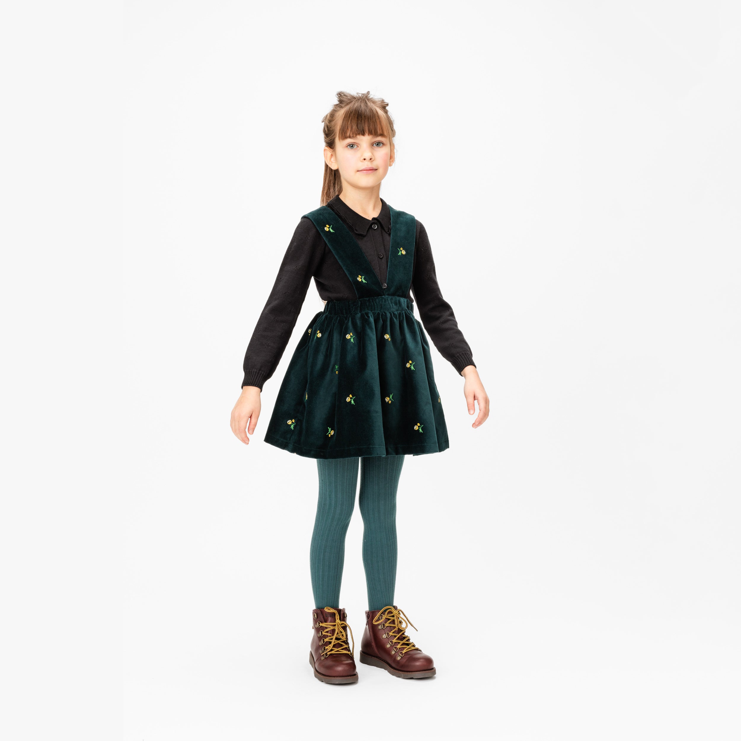 Boys & Girls Black Cotton Cardigan