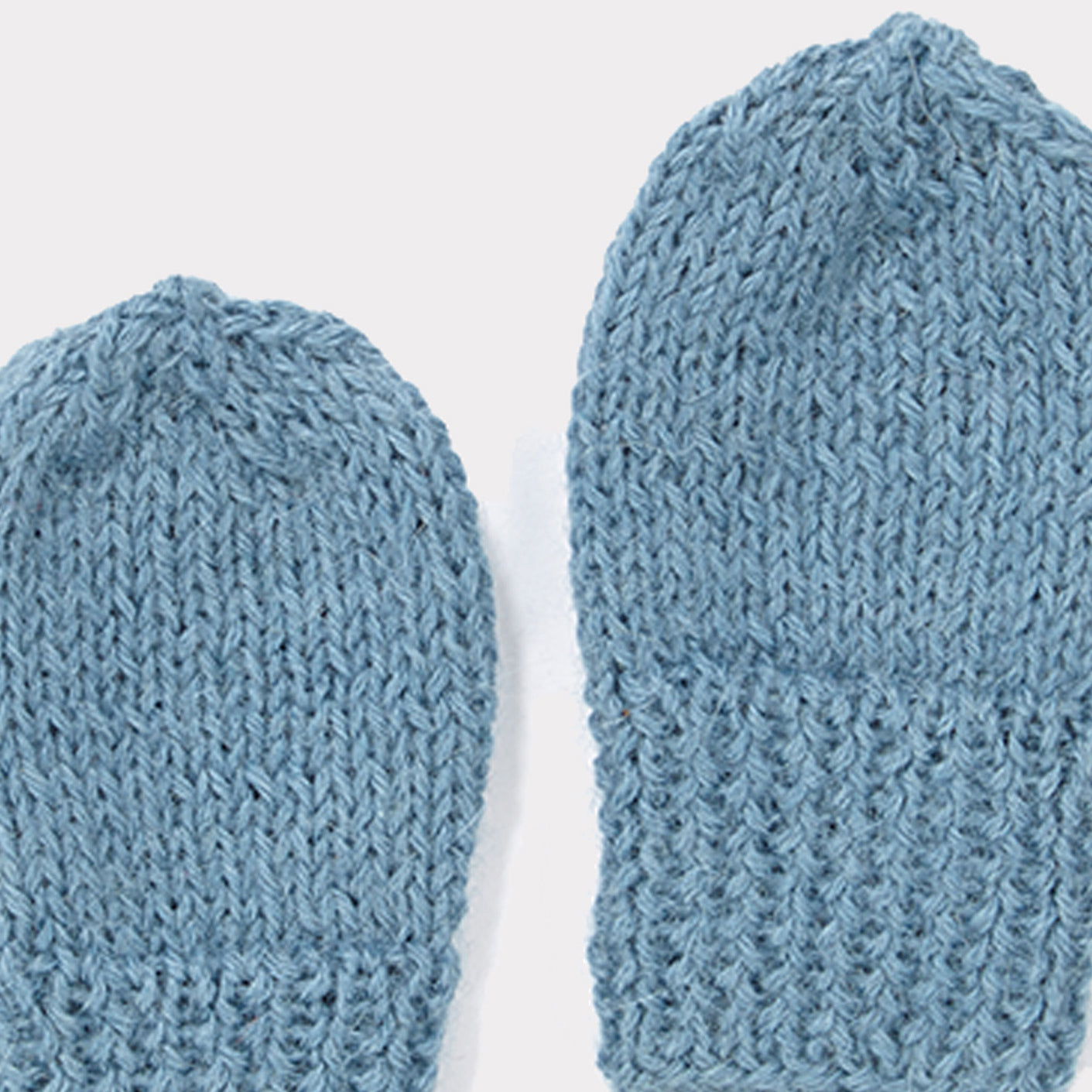 Baby Boys Blue Alpaca Gloves