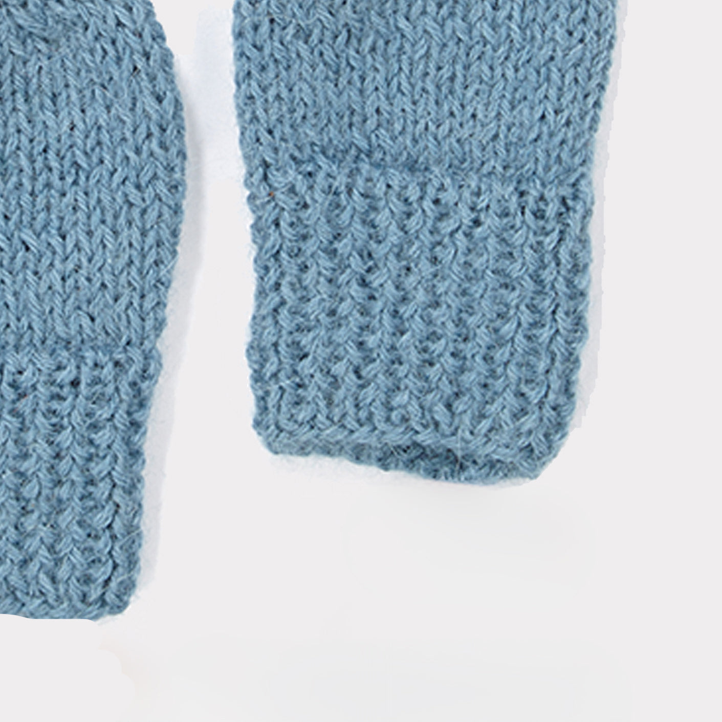 Baby Boys Blue Alpaca Gloves