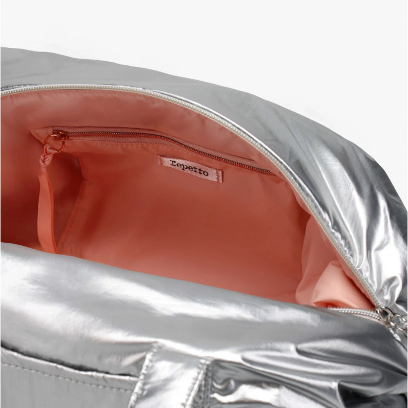 Girls Silver Ballet Bag(M:H18xW35xD22cm)