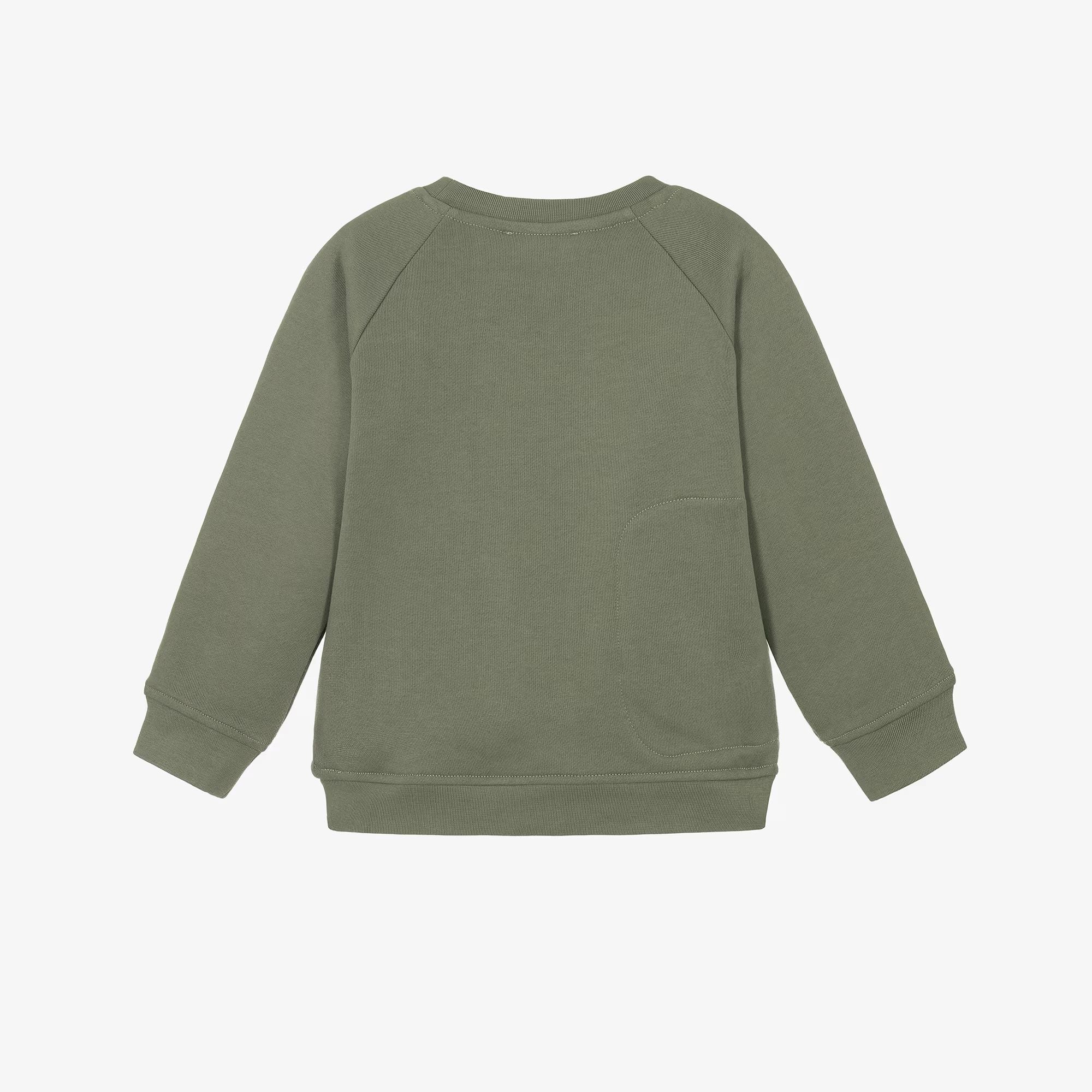 Boys Green Cactus Cotton Sweatshirt