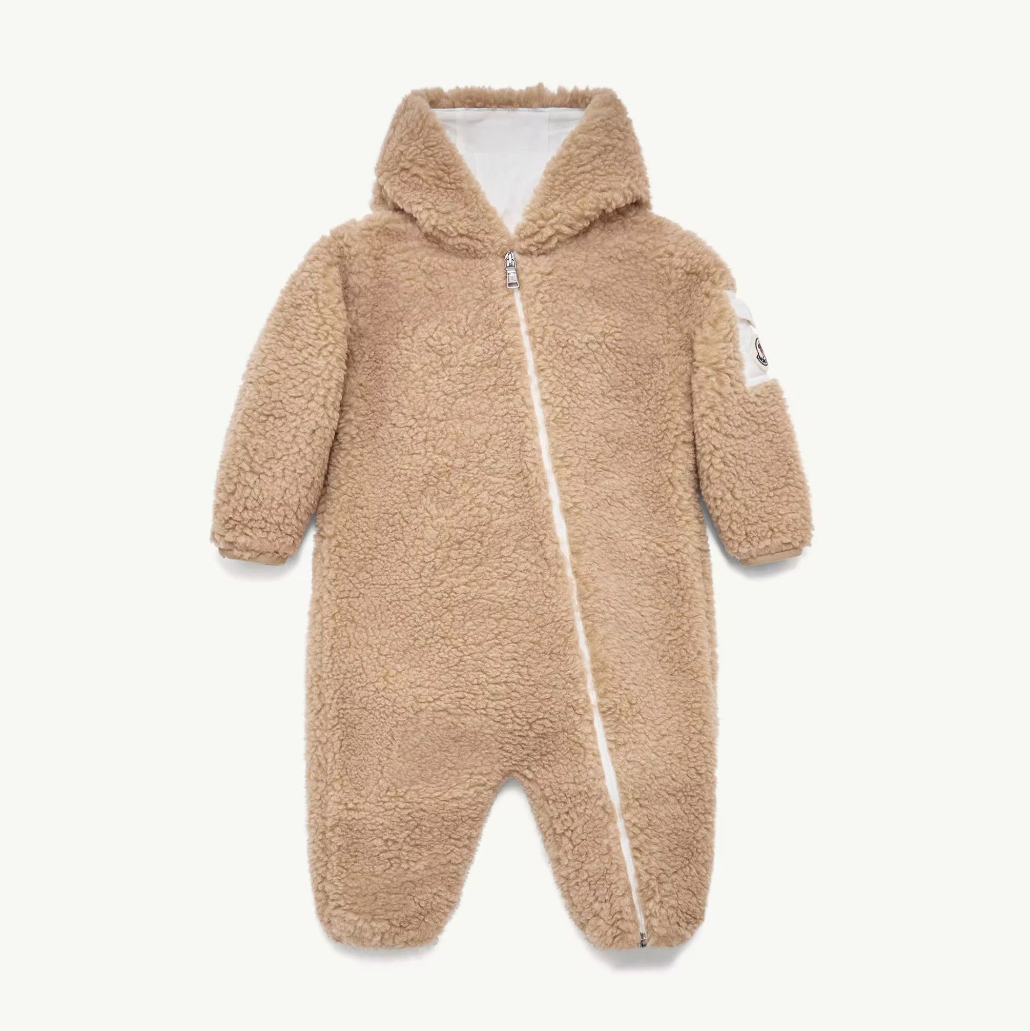 Baby Boys & Girls White Teddy Babysuit