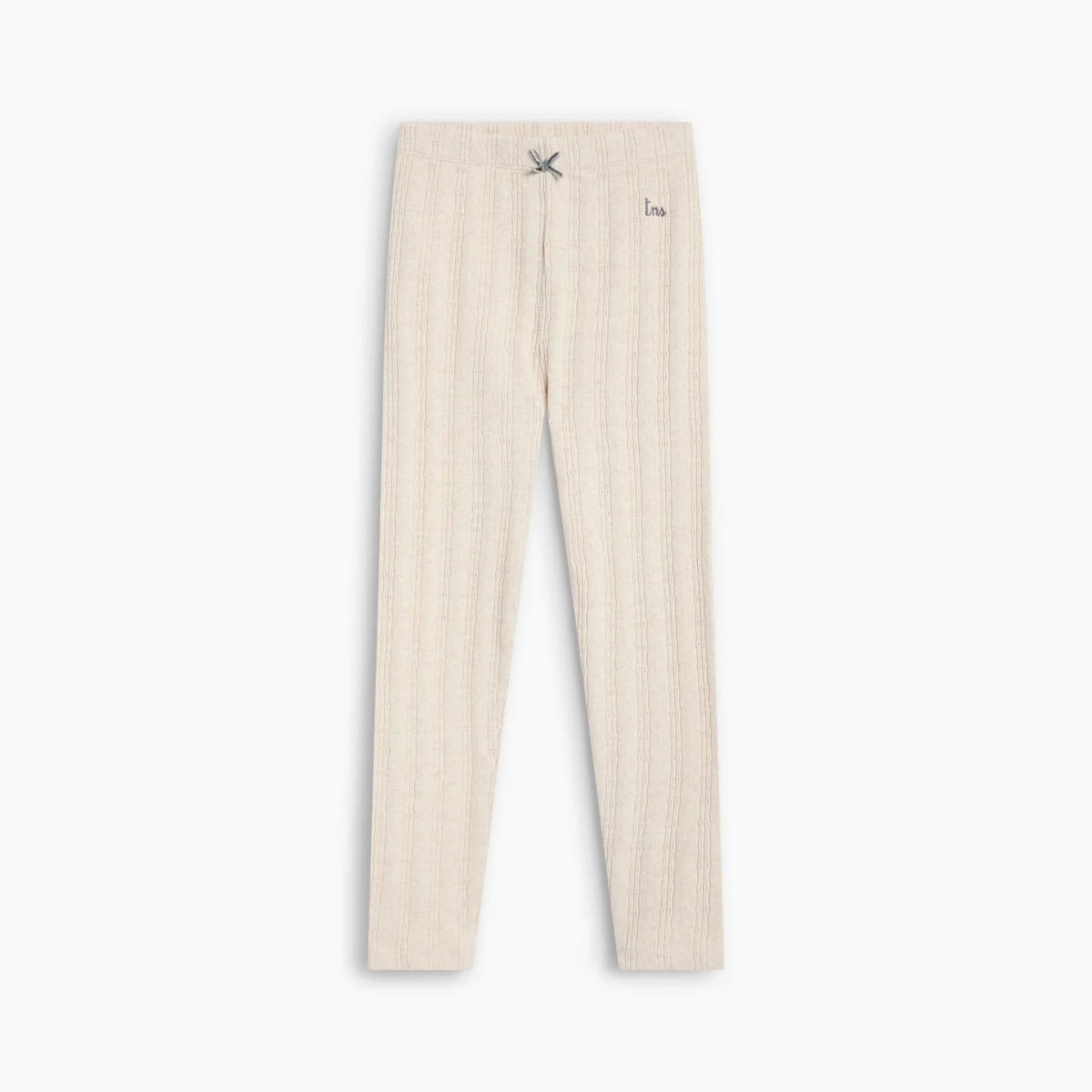 Girls White Cotton Leggings