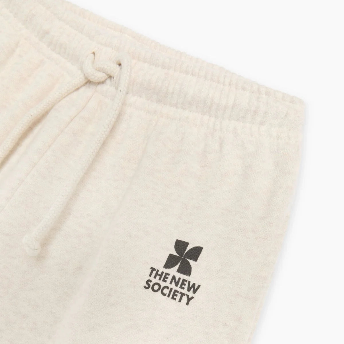 Pantalon unisexe en coton blanc à logo
