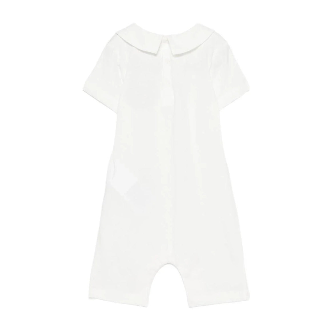 Baby Boys & Girls White Cotton Babysuit
