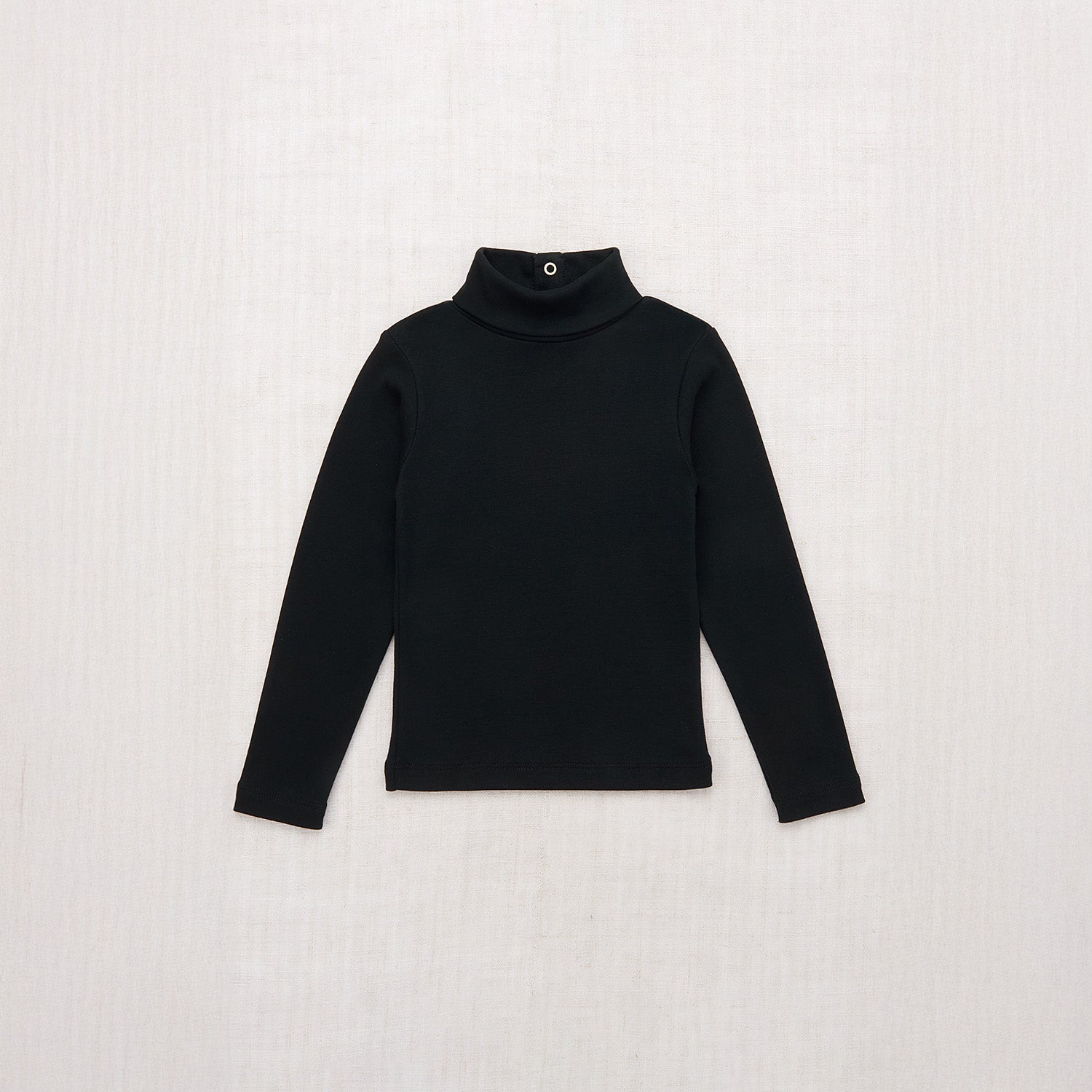 Boys & Girls Black Cotton Turtleneck