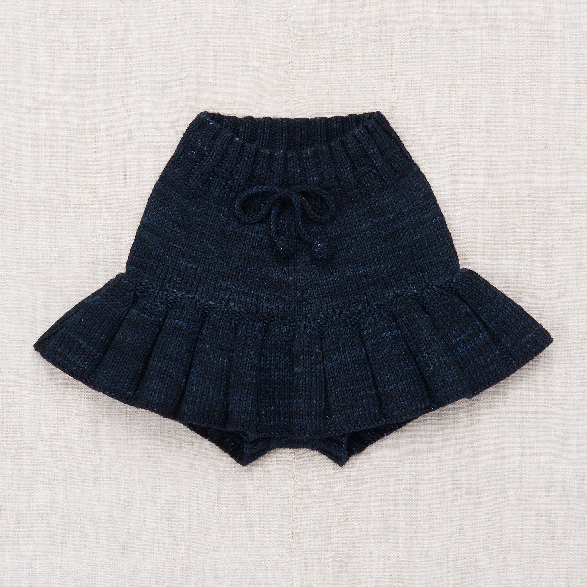 Girls Navy Wool Skirt