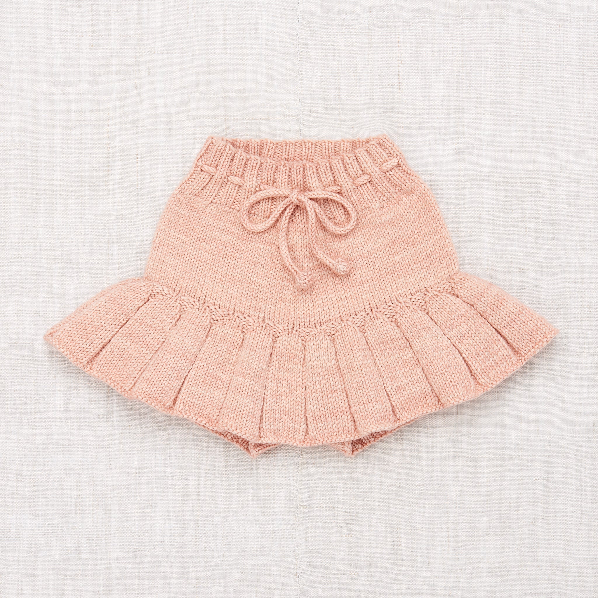 Girls Light Pink Wool Skirt
