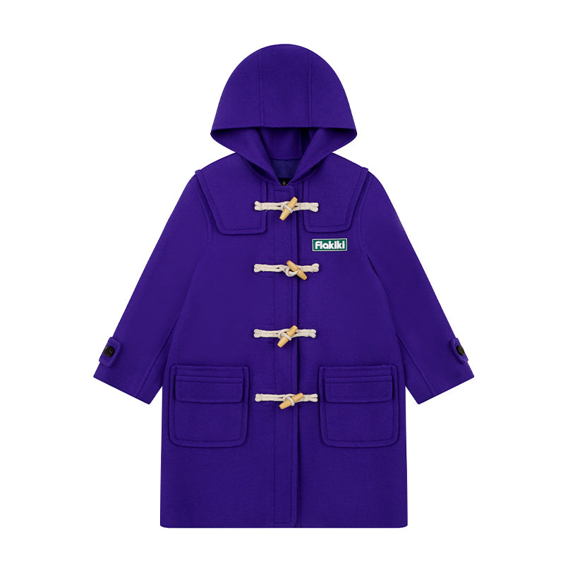 Boys & Girls Purple Wool Coat