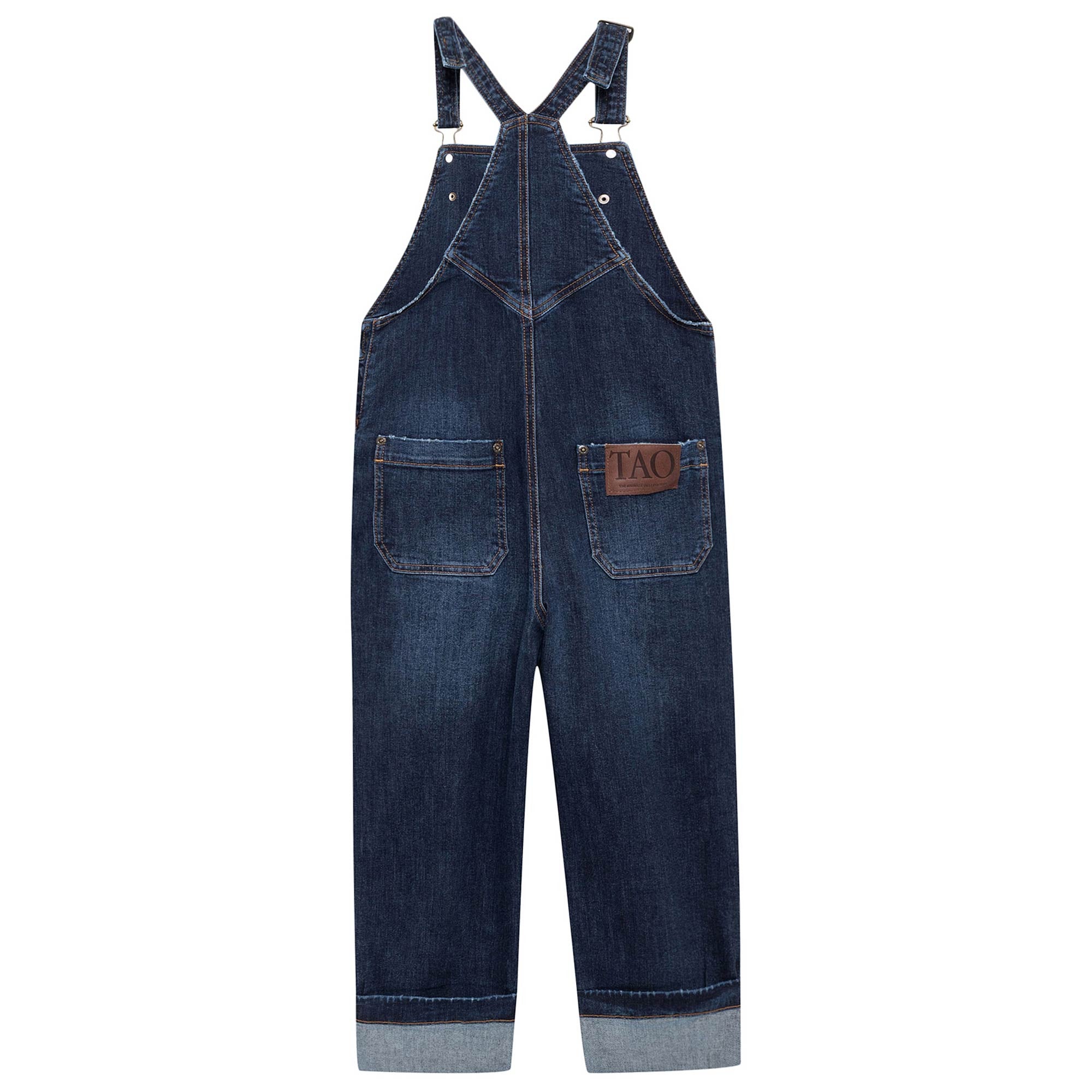 Girls Blue Denim Romper
